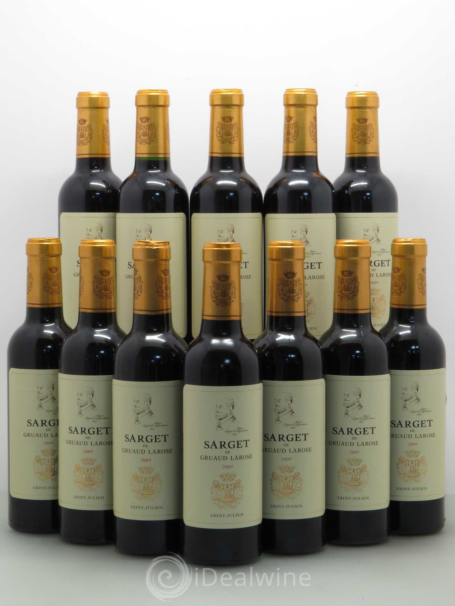 Sarget de Gruaud Larose Second Vin 2009 - Lot de 12 demi bouteilles - 0