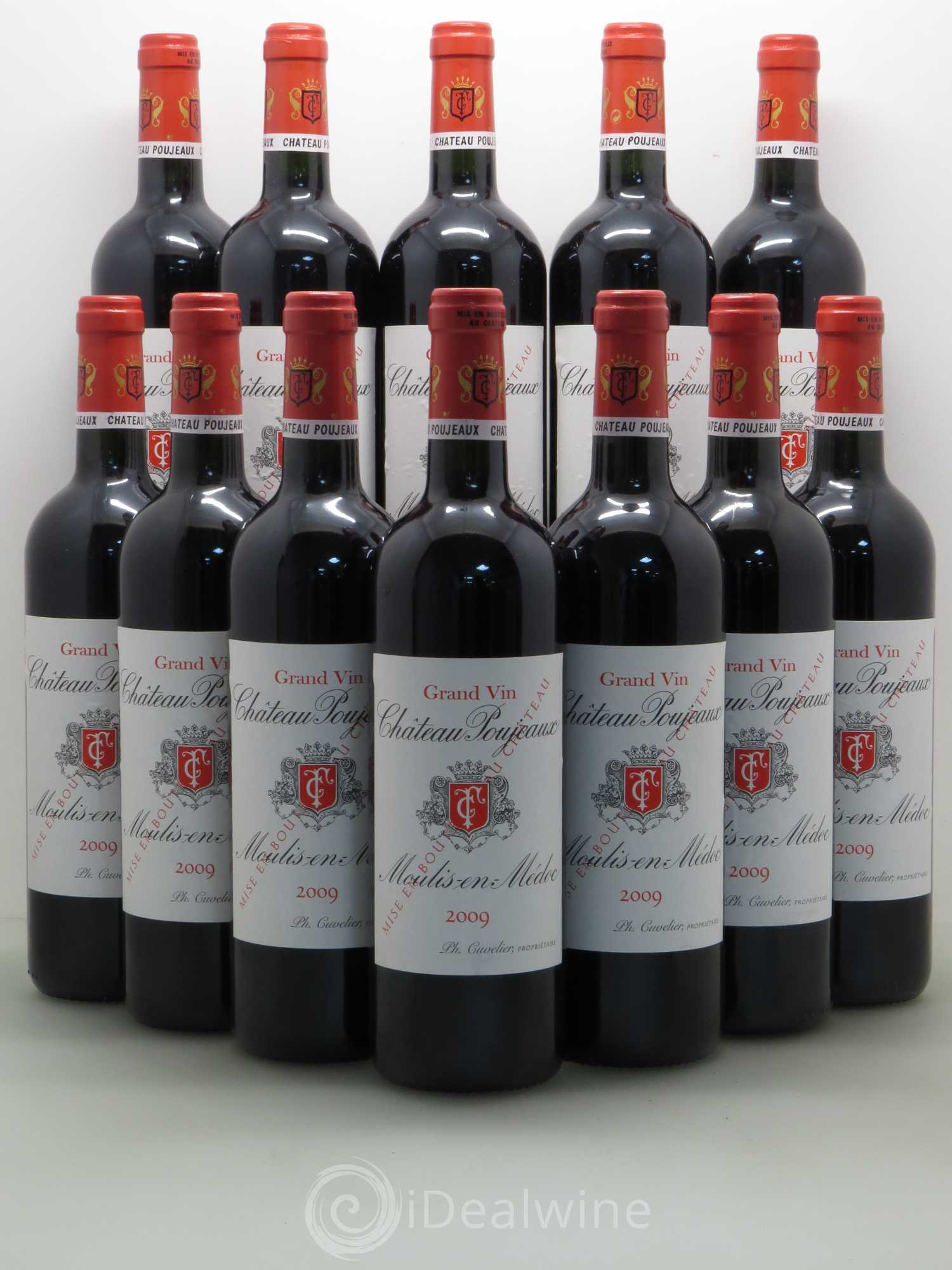 Château Poujeaux 2009 - Lot de 12 bouteilles - 0
