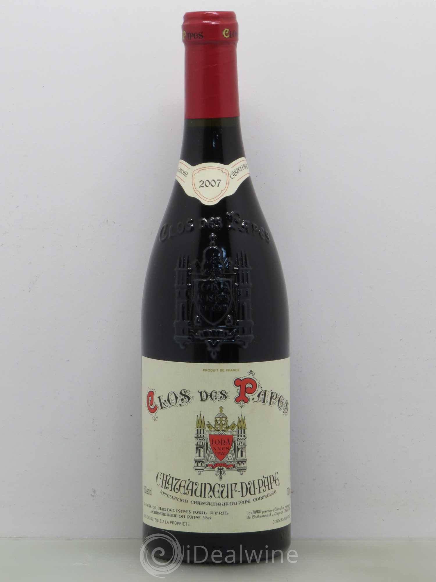 Châteauneuf-du-Pape Clos des Papes - Paul Avril 2007 - Lot de 1 bouteille - 0