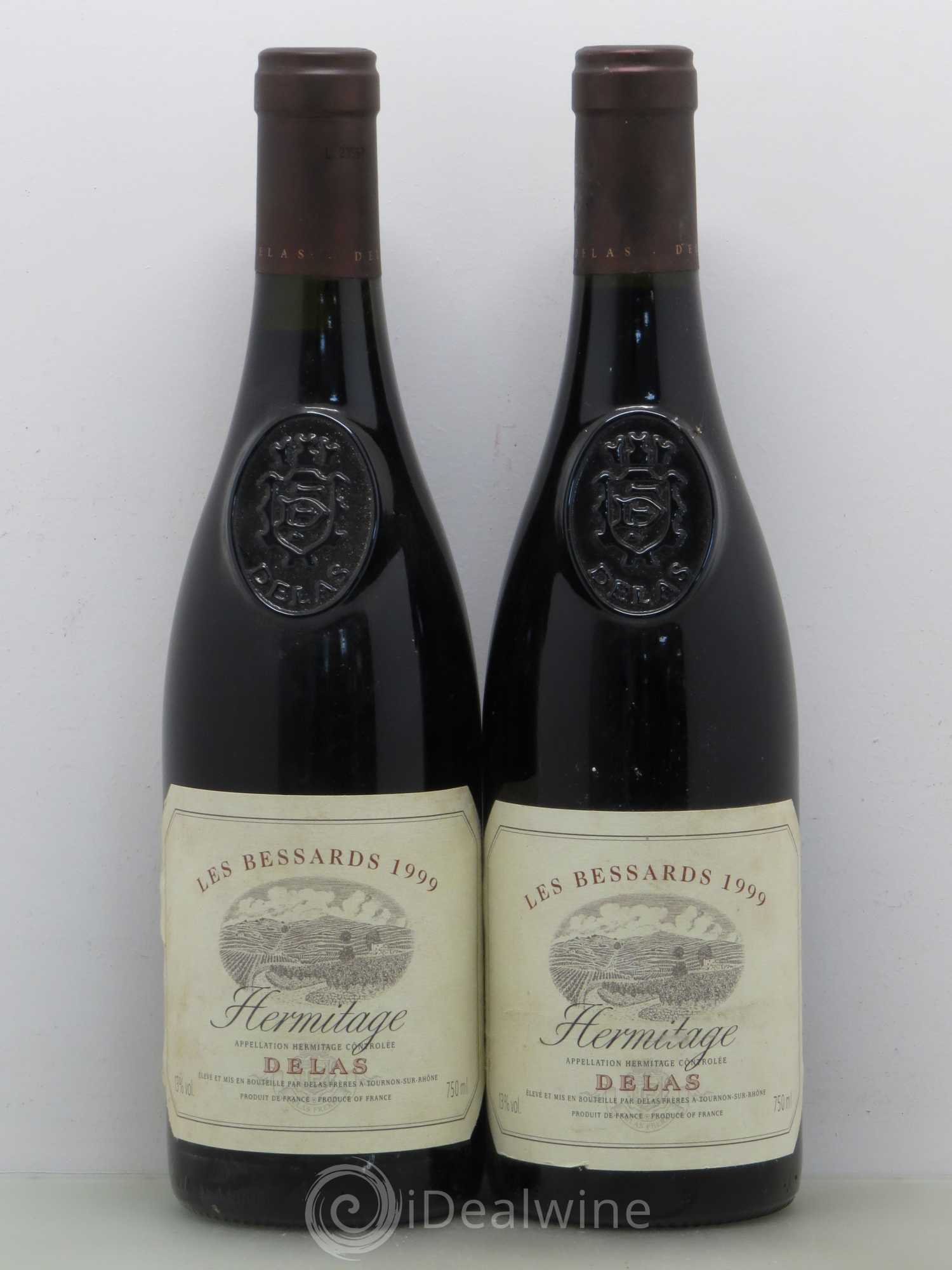 Hermitage Les Bessards Delas Frères 1999 - Lot de 2 bouteilles - 0