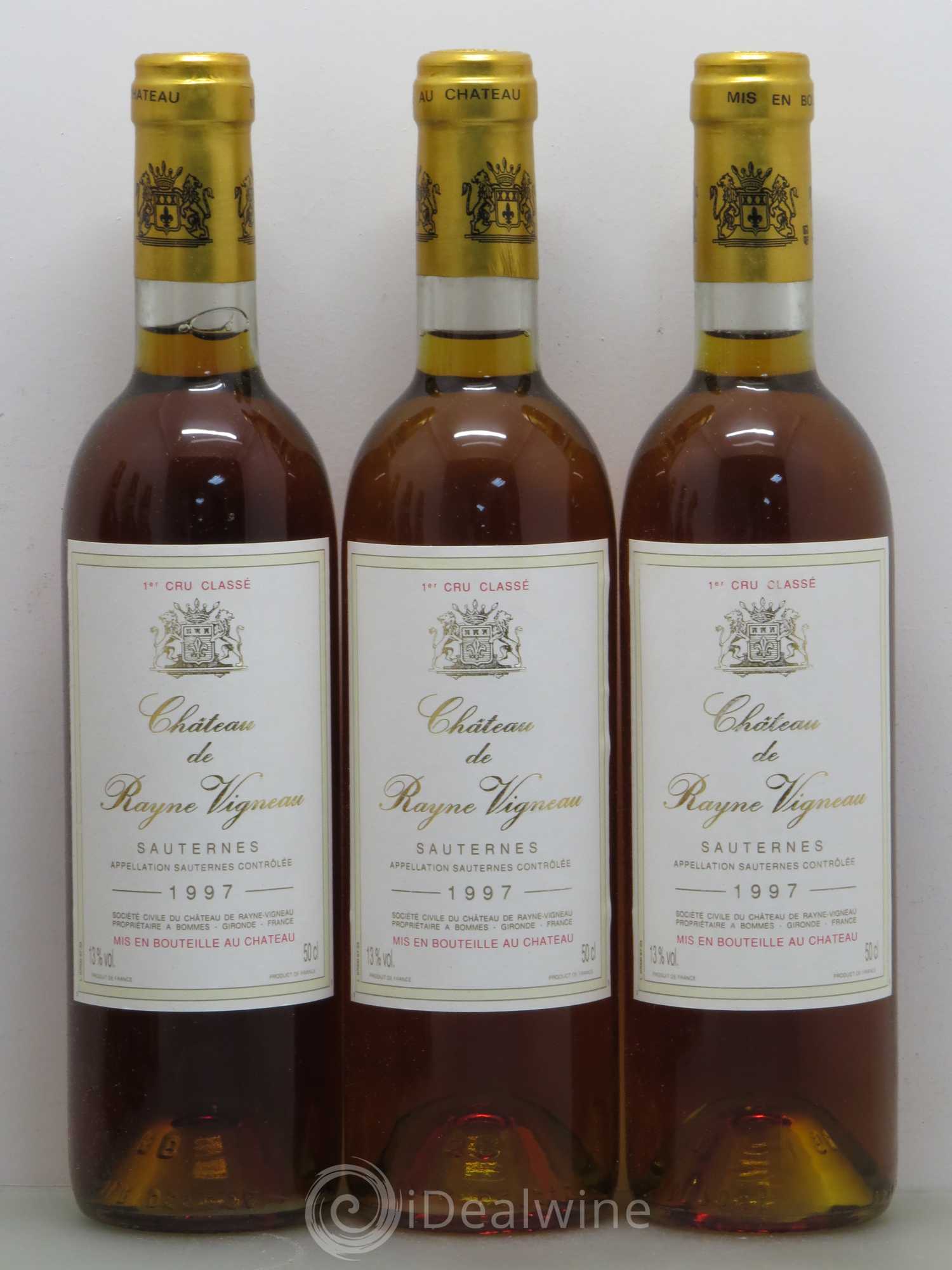 Château de Rayne Vigneau 1er Grand Cru Classé 50cl 1997 - Lotto di 6 bottiglie - 1