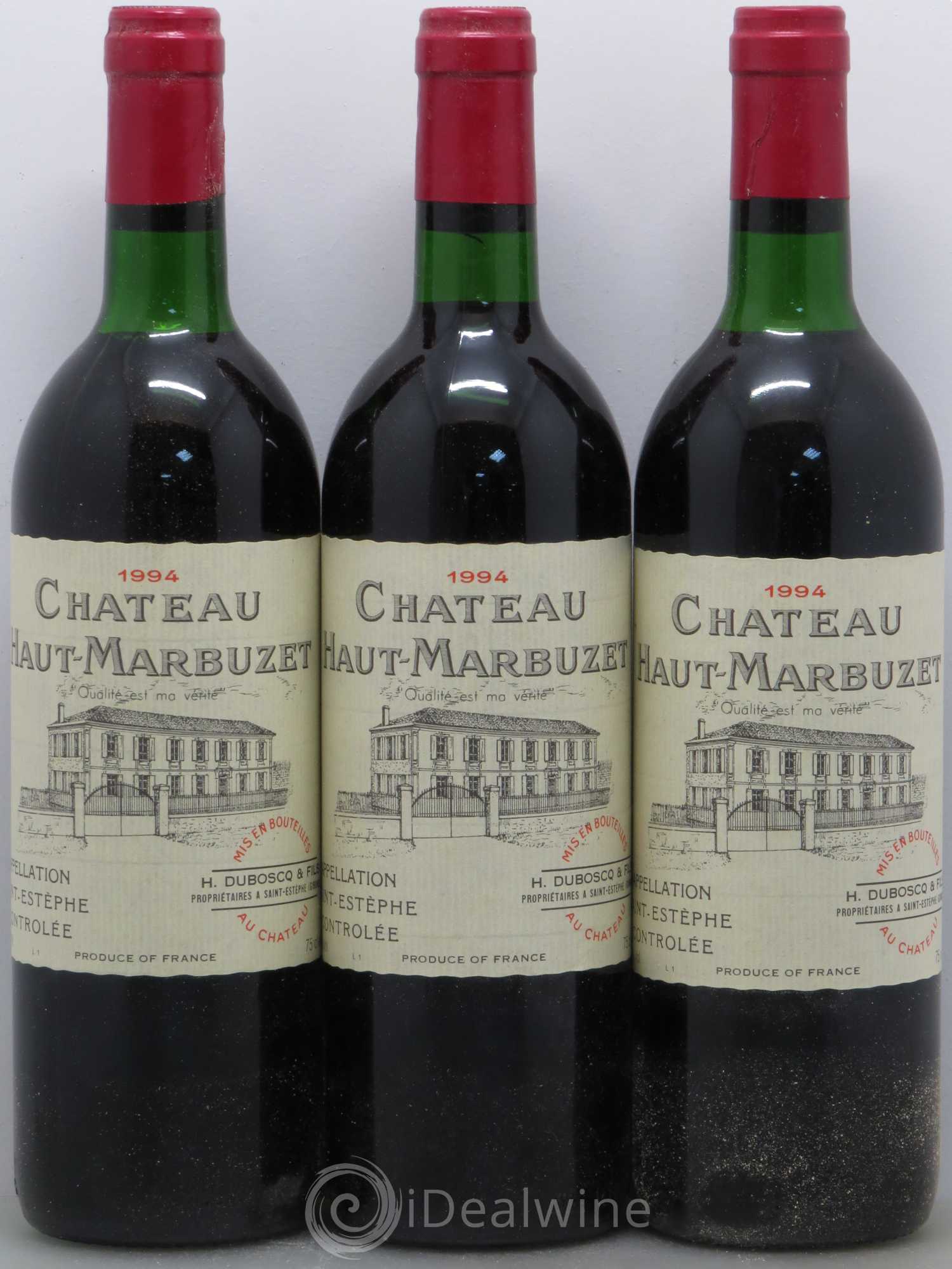 Château Haut Marbuzet 1994 - Lot de 12 bouteilles - 4