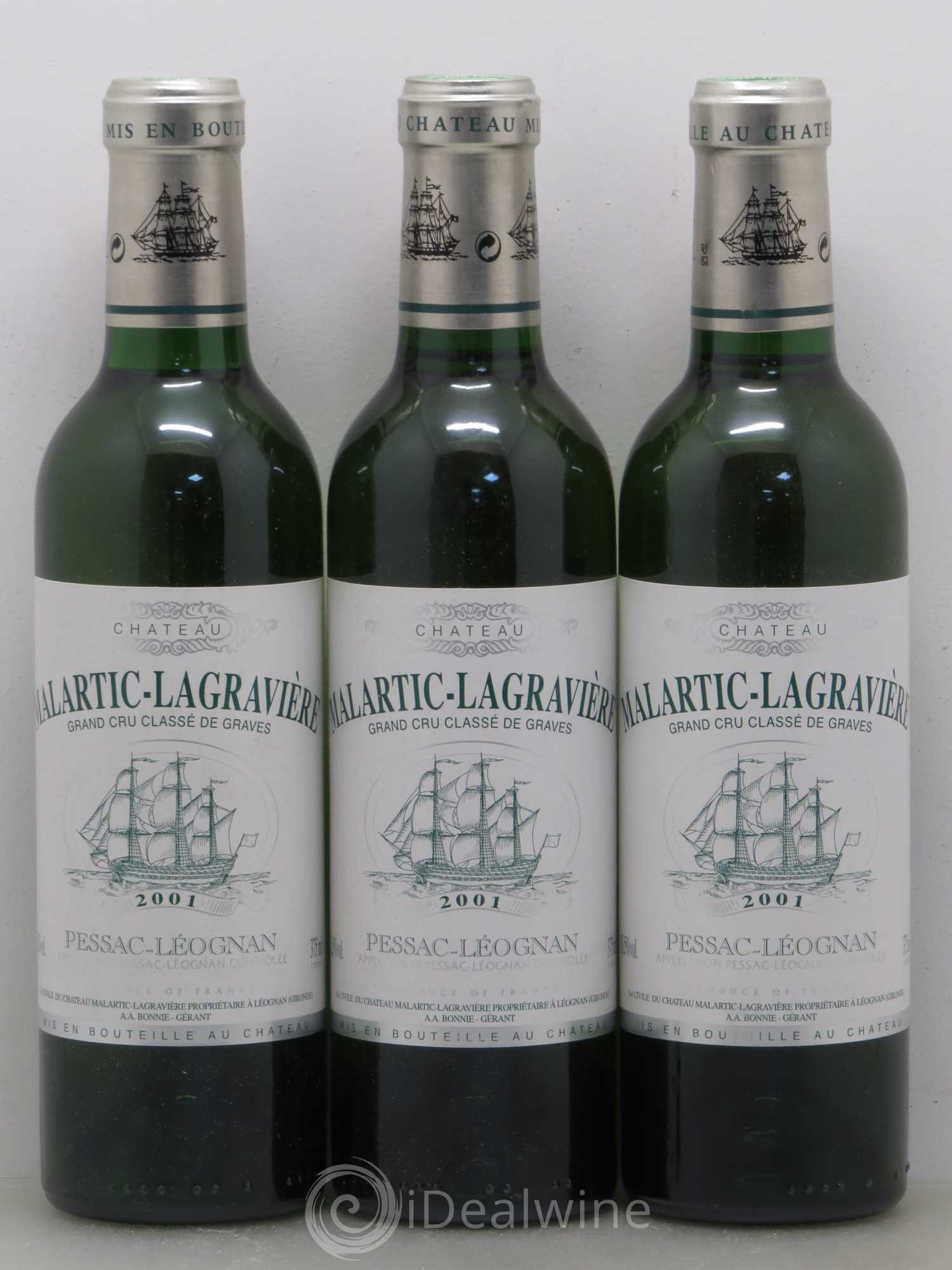 Château Malartic-Lagravière Cru Classé de Graves 2001 - Lot de 24 demi bouteilles - 3