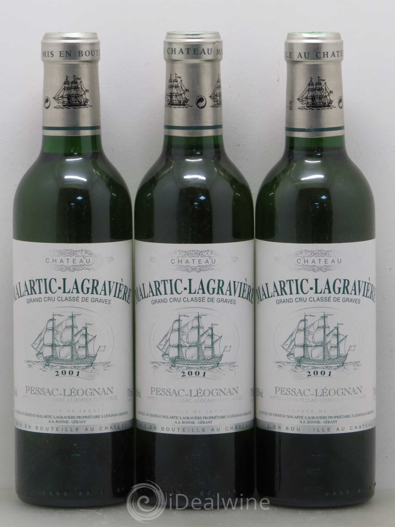 Château Malartic-Lagravière Cru Classé de Graves 2001 - Lot de 24 demi bouteilles - 4