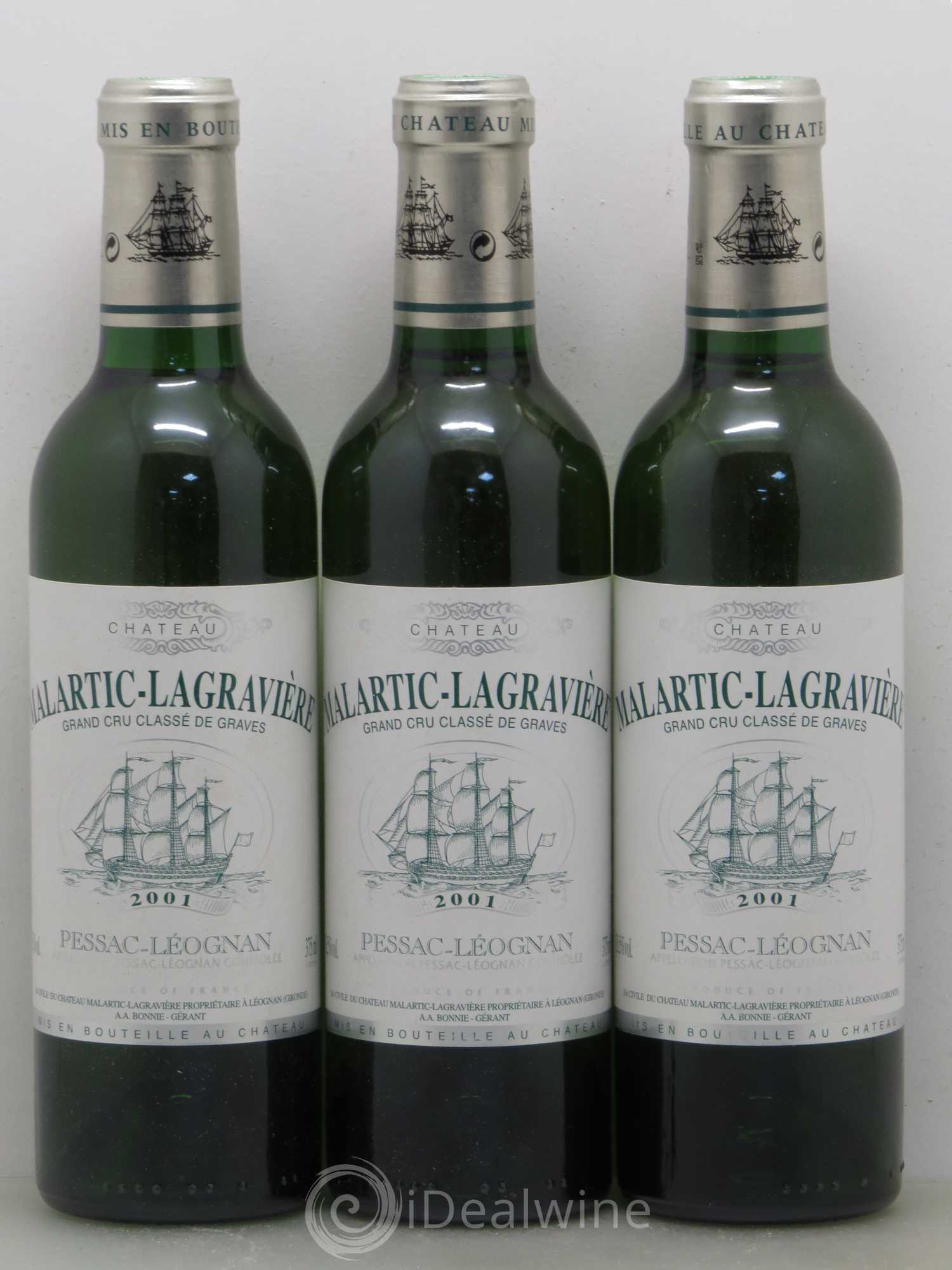 Château Malartic-Lagravière Cru Classé de Graves 2001 - Lot de 24 demi bouteilles - 5