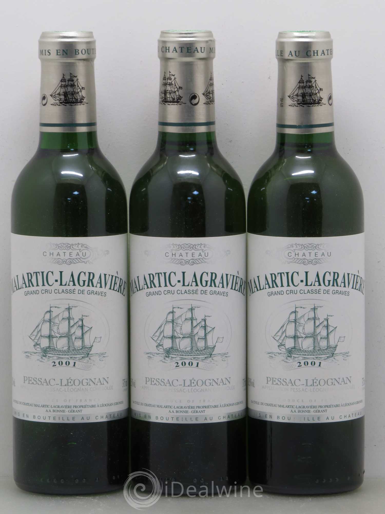 Château Malartic-Lagravière Cru Classé de Graves 2001 - Lot de 24 demi bouteilles - 6