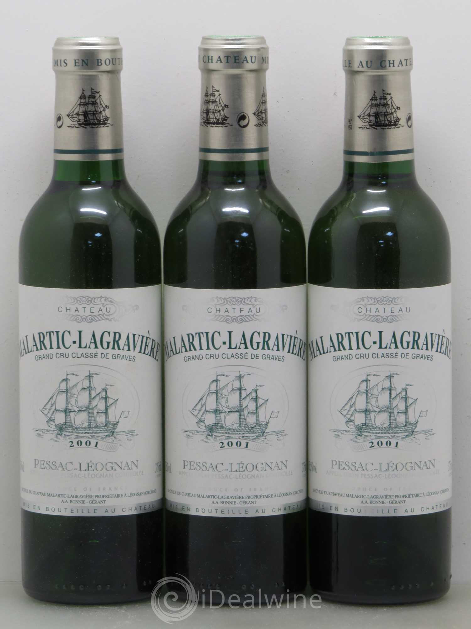 Château Malartic-Lagravière Cru Classé de Graves 2001 - Lot de 24 demi bouteilles - 8