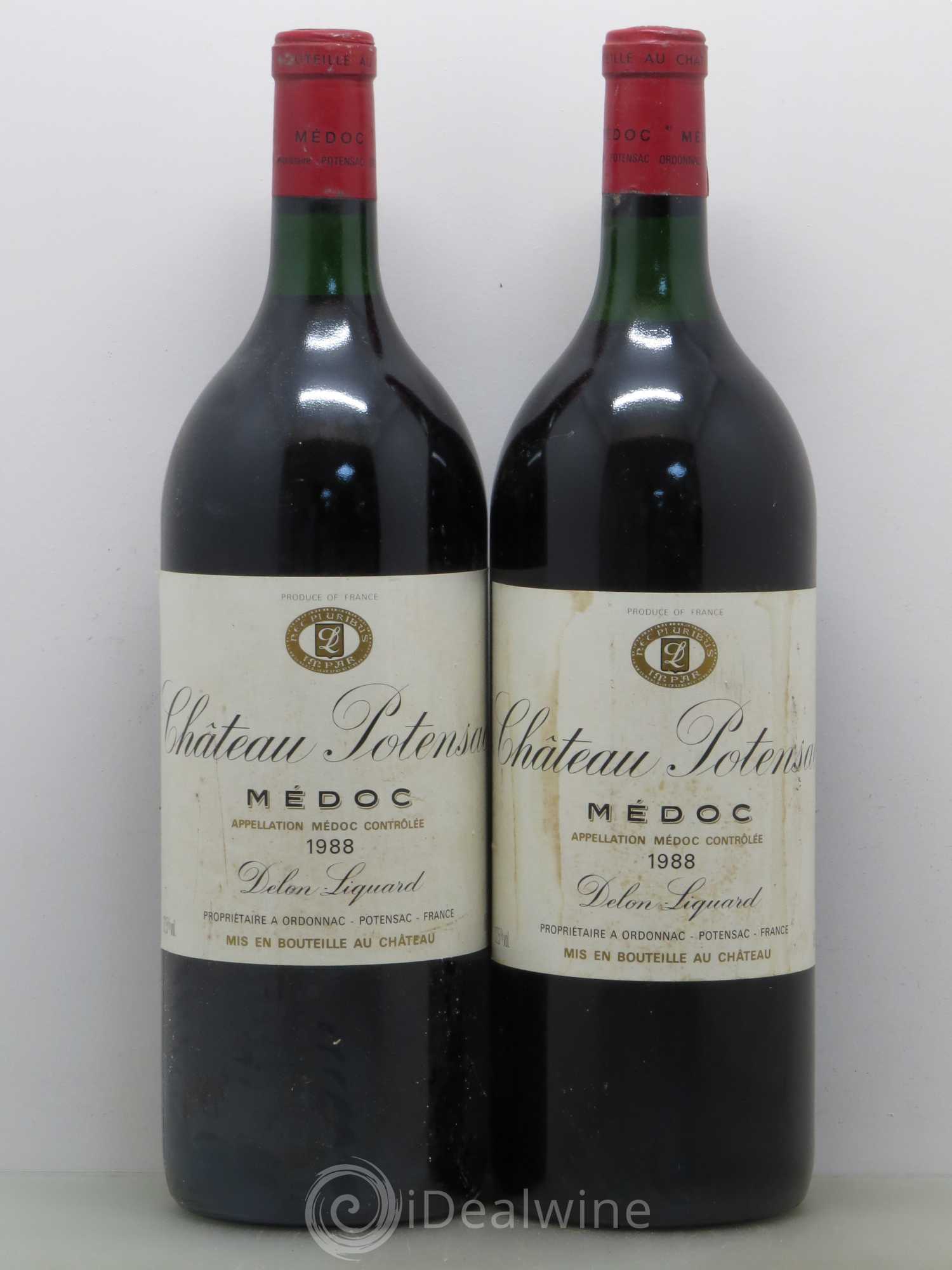 Château Potensac 1988 - Lot de 2 magnums - 0