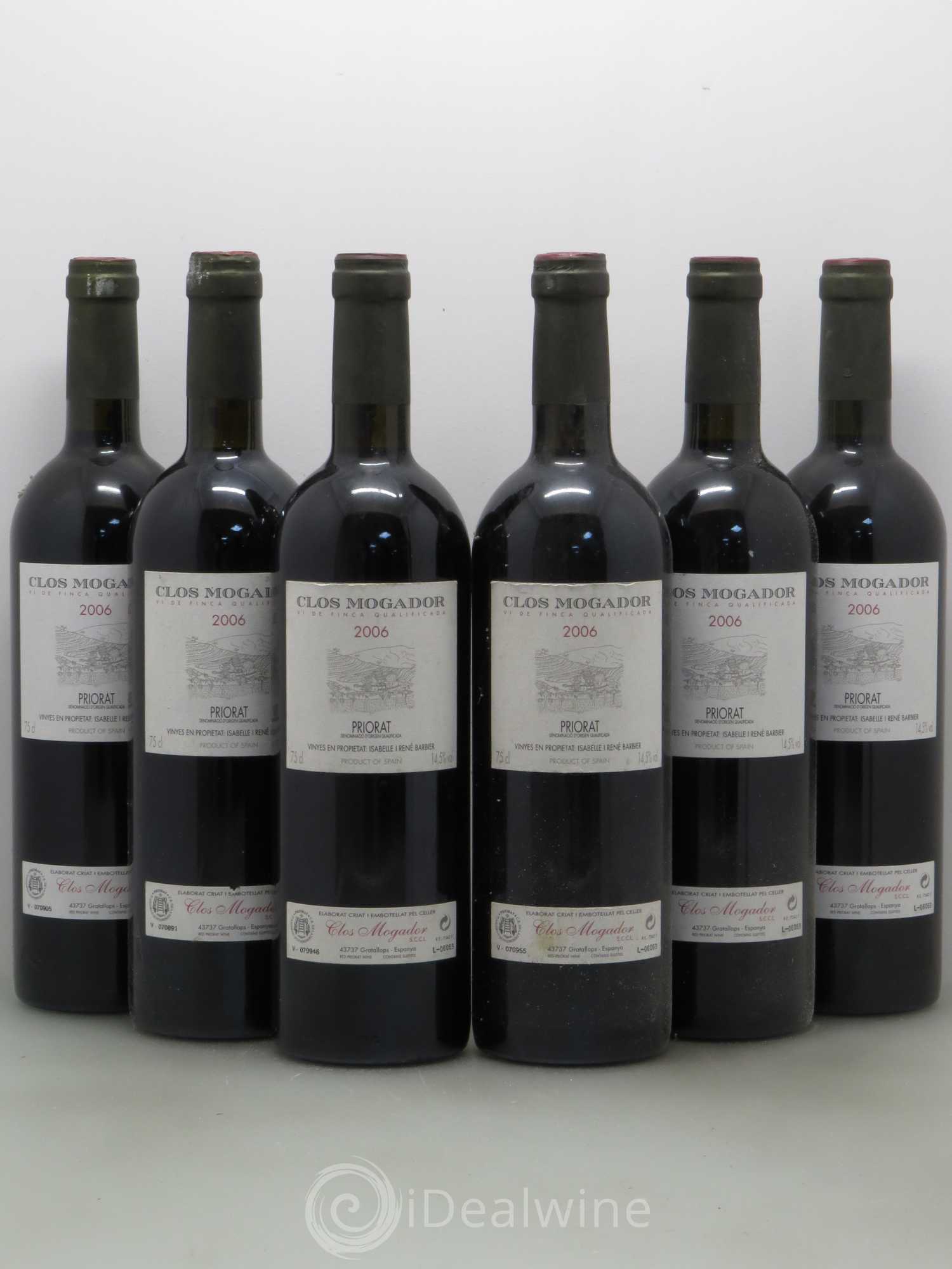 Priorat Clos Mogador DOCA René Barbier 2006 - Posten von 6 Flaschen - 0