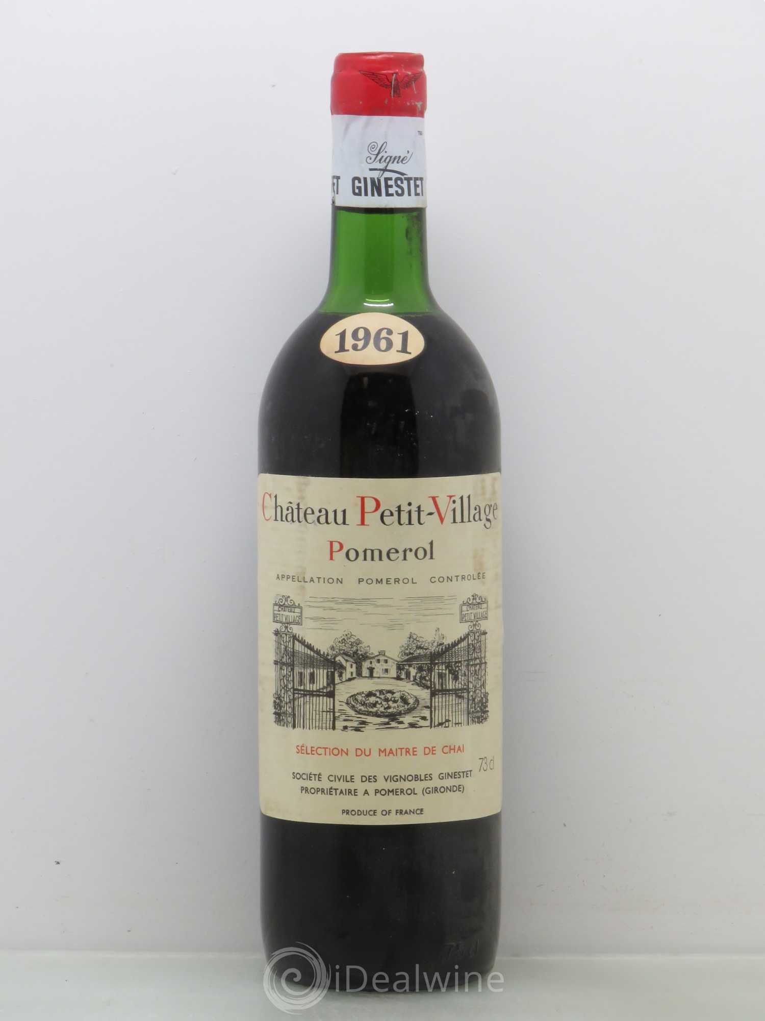 Château Petit Village 1961 - Lot de 1 bouteille - 0