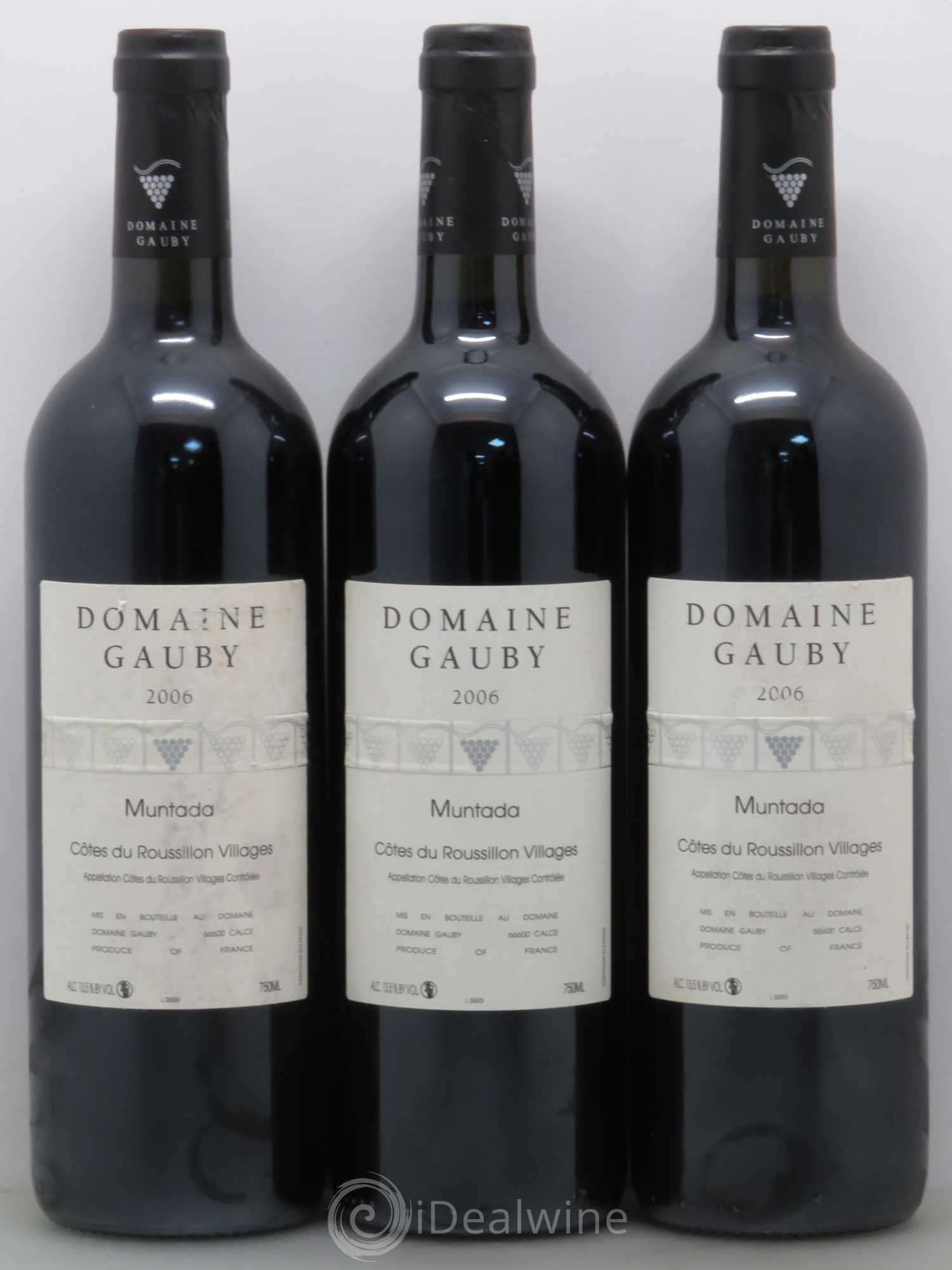 Côtes Catalanes (anciennement Côtes du Roussillon Villages) La Muntada Gauby (Domaine) 2006 - Lot de 3 bouteilles - 0