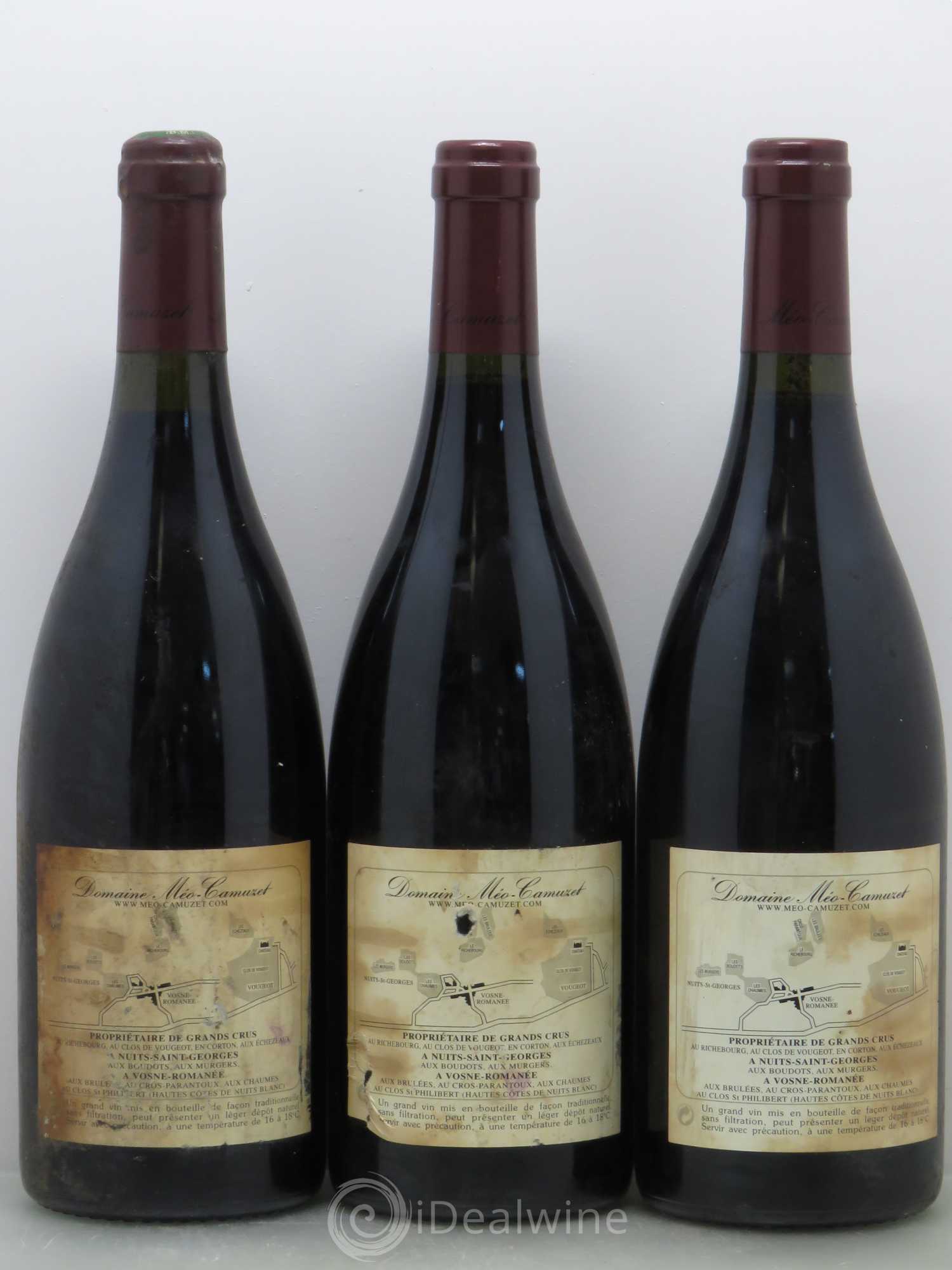 Vosne-Romanée 1er Cru Les Chaumes Méo-Camuzet (Domaine) 1999 - Lot de 3 bouteilles - 1