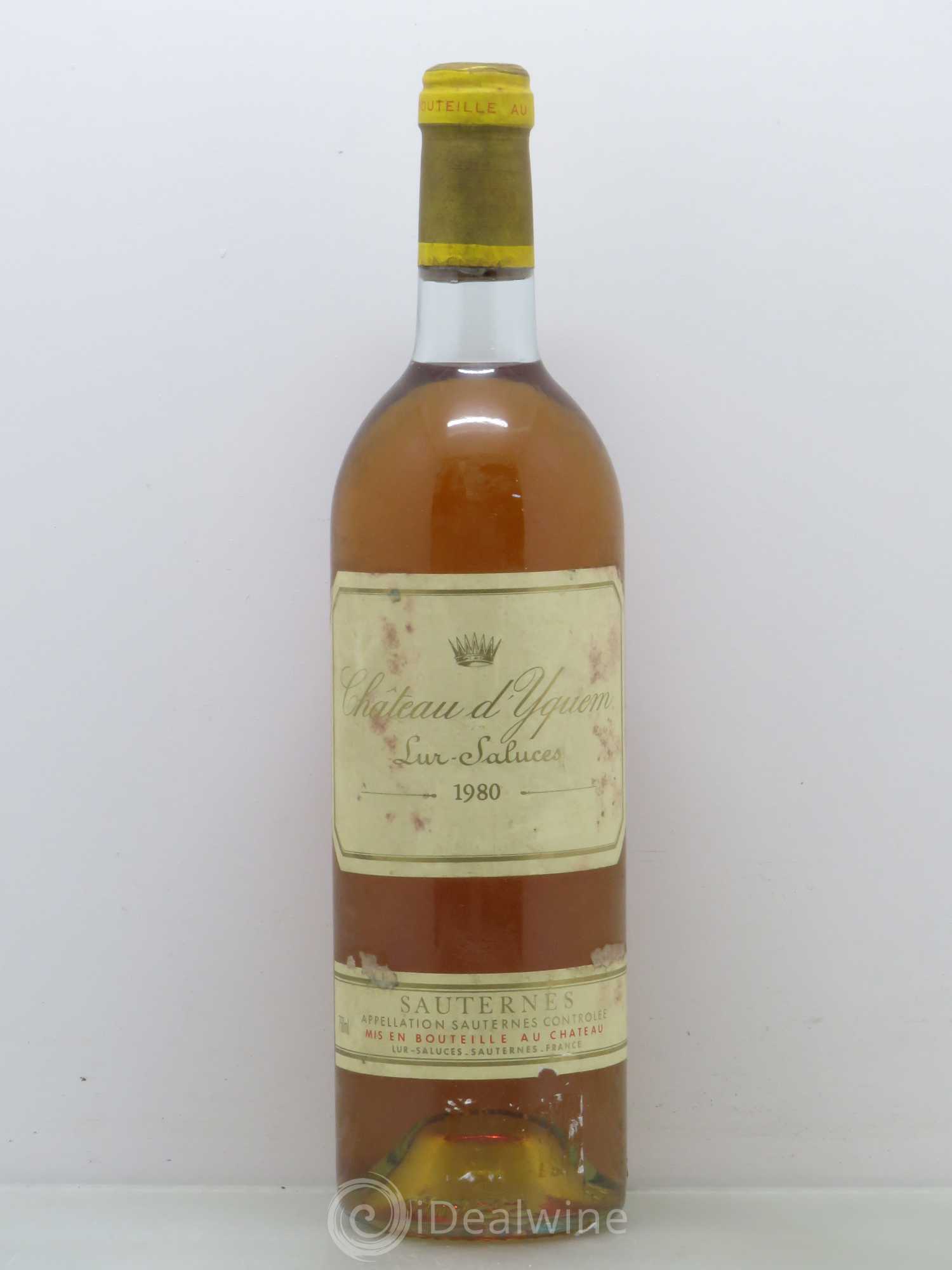 Château d' Yquem 1er Cru Classé Supérieur 1980 - Lot de 1 bouteille - 0
