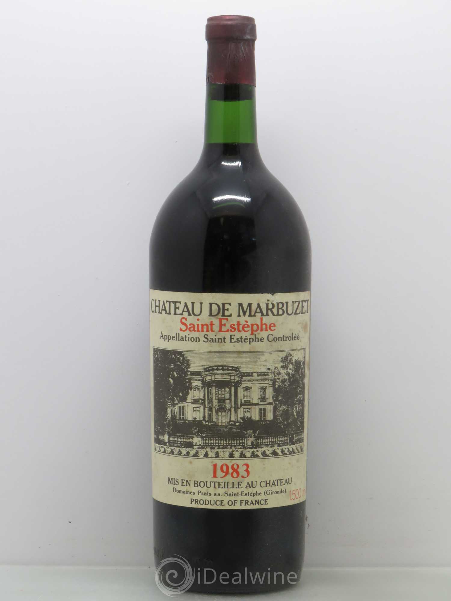 Château de Marbuzet Cru Bourgeois 1983 - Lot de 1 magnum - 0