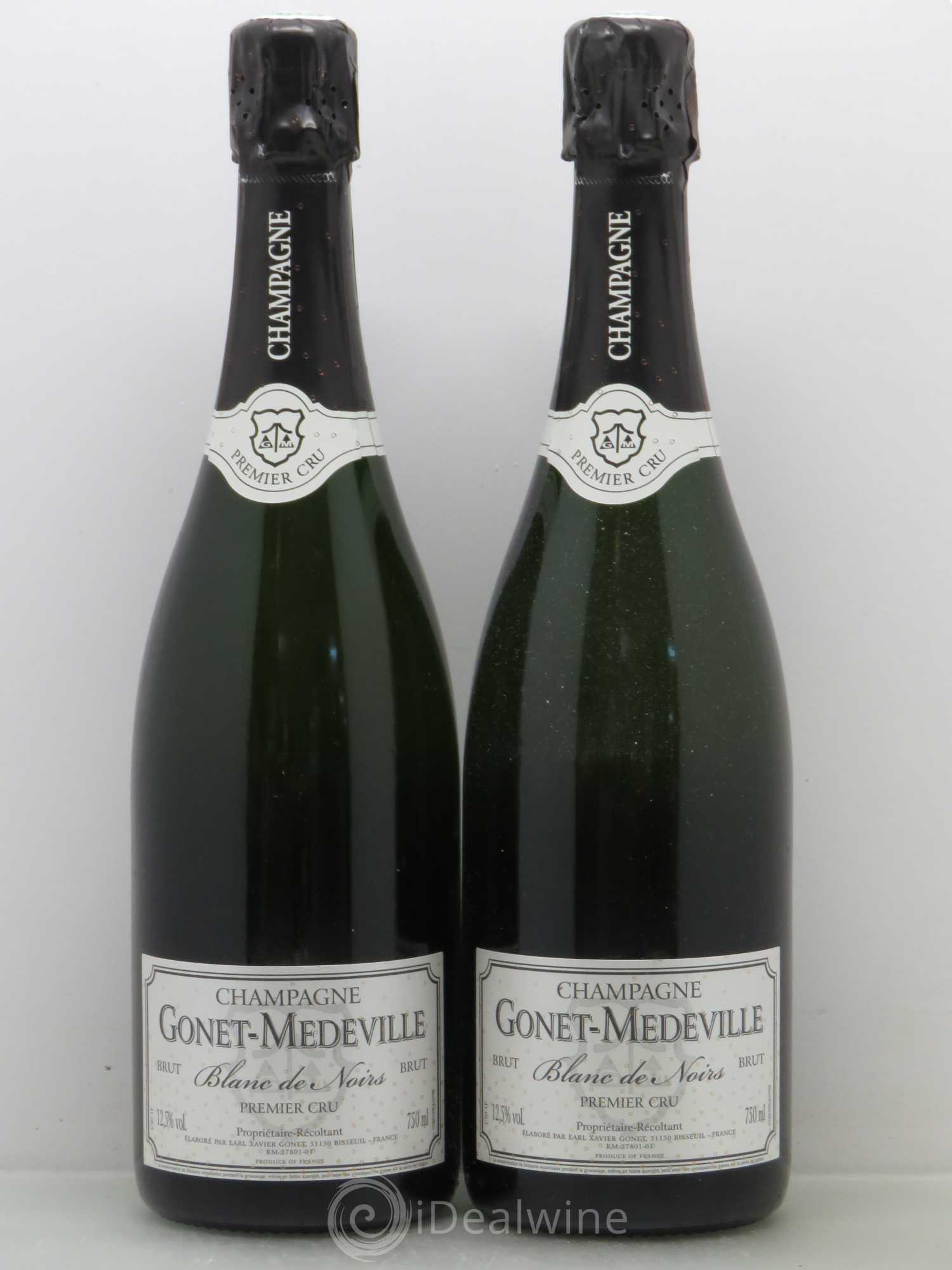 Champagne 1er Cru Blanc de Noir Gonet Medeville - Posten von 2 Flaschen - 0