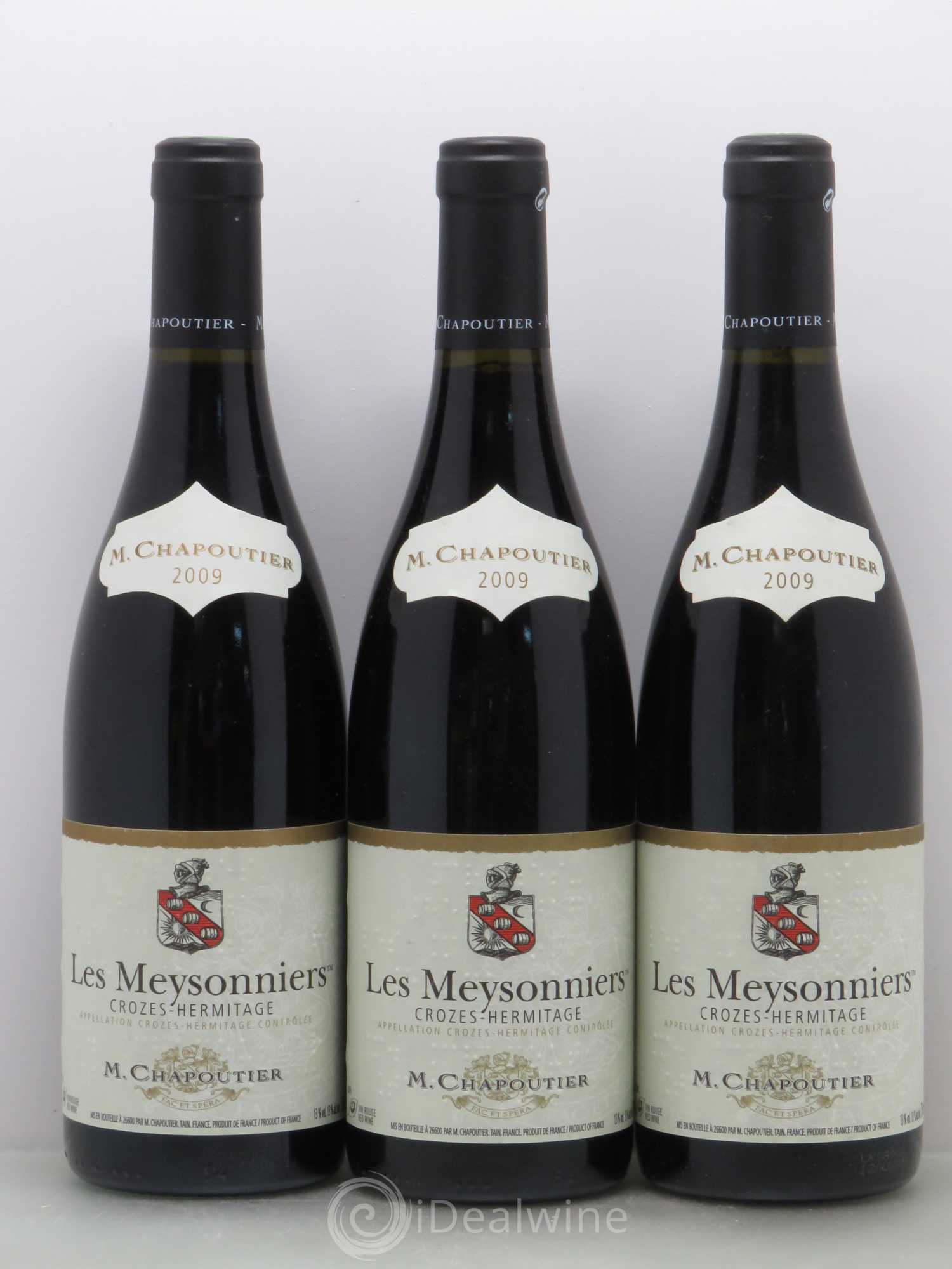 Crozes-Hermitage Meysonniers Chapoutier 2009 - Posten von 6 Flaschen - 2