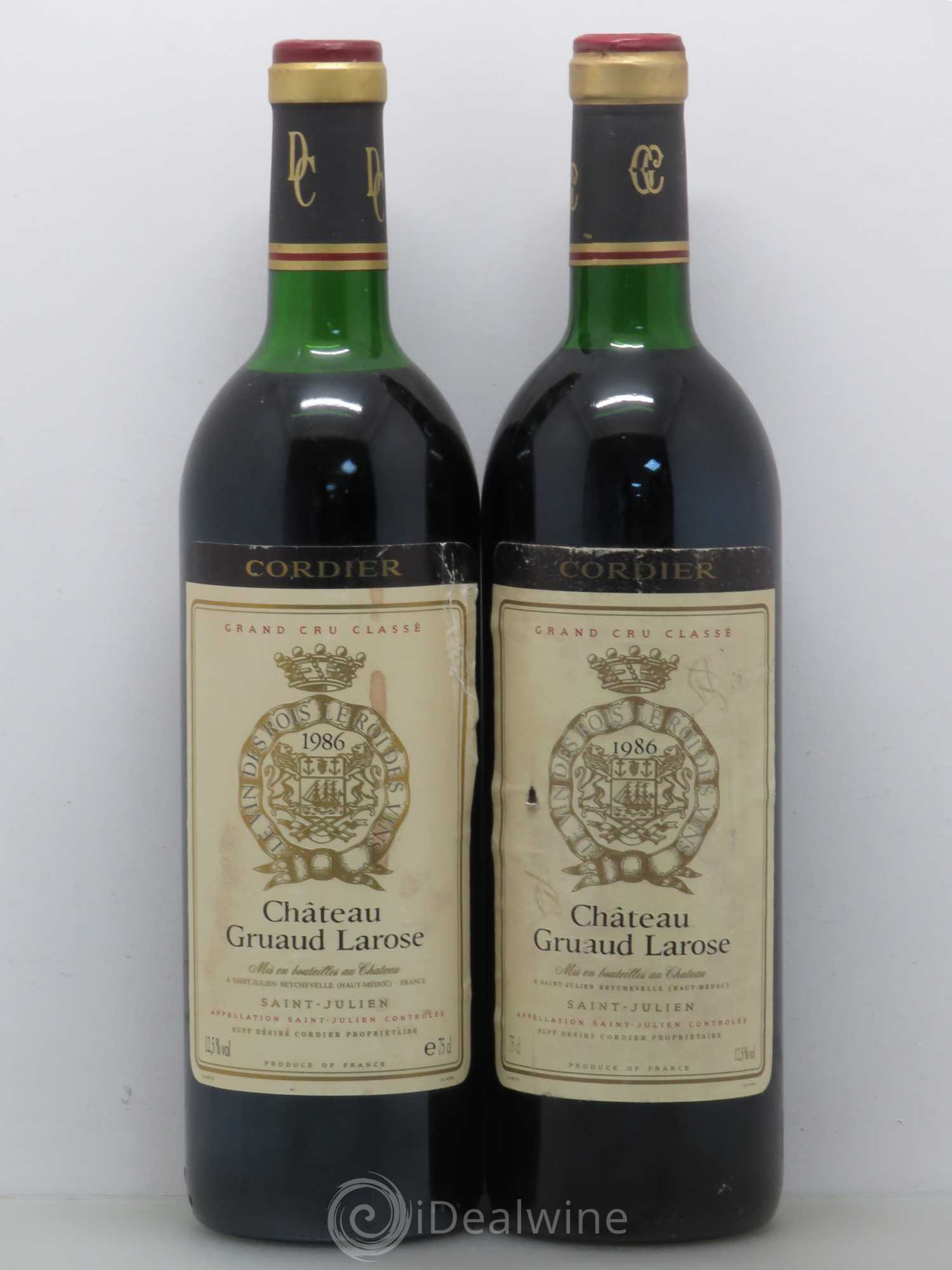 Château Gruaud Larose 2ème Grand Cru Classé 1986 - Lot de 2 bouteilles - 0