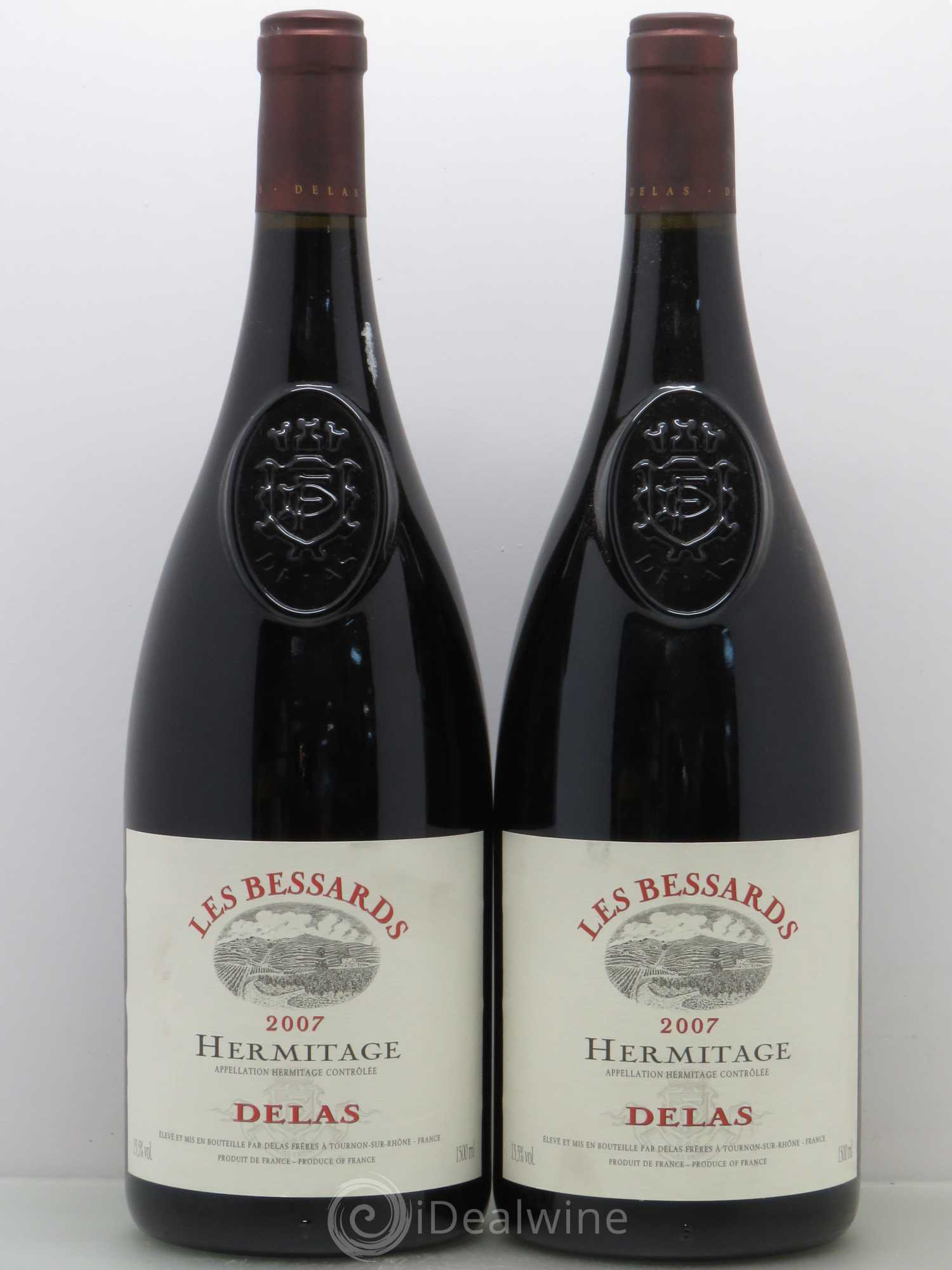 Hermitage Les Bessards Delas Frères 2007 - Lot de 2 magnums - 0