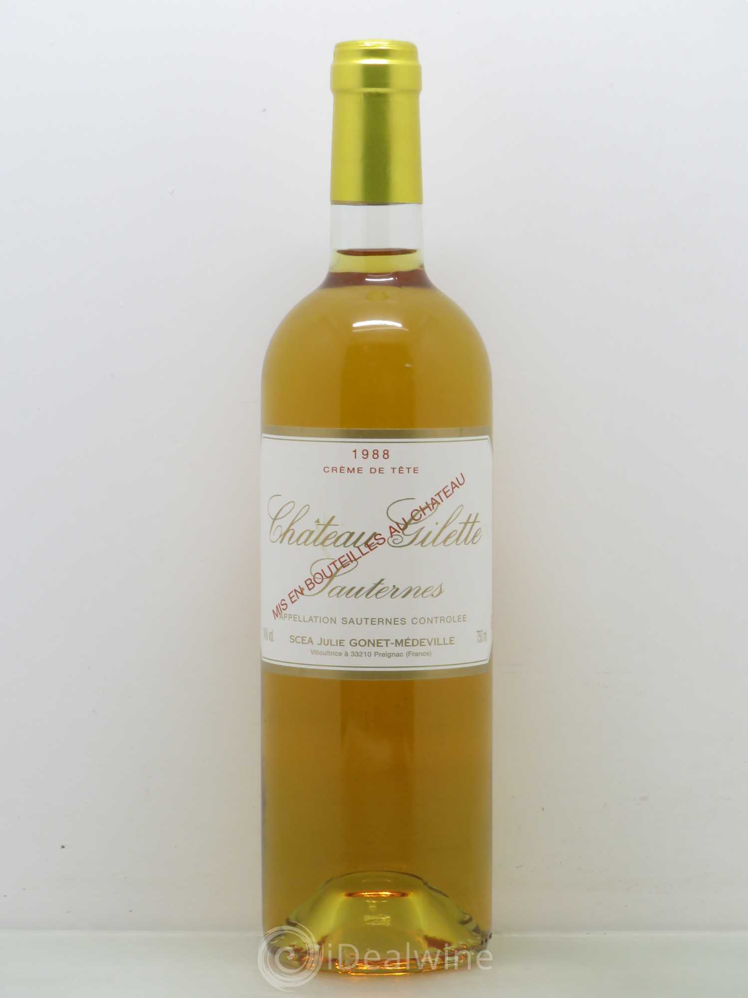 Château Gilette Crème de tête 1988 - Lotto di 1 bottiglia - 0