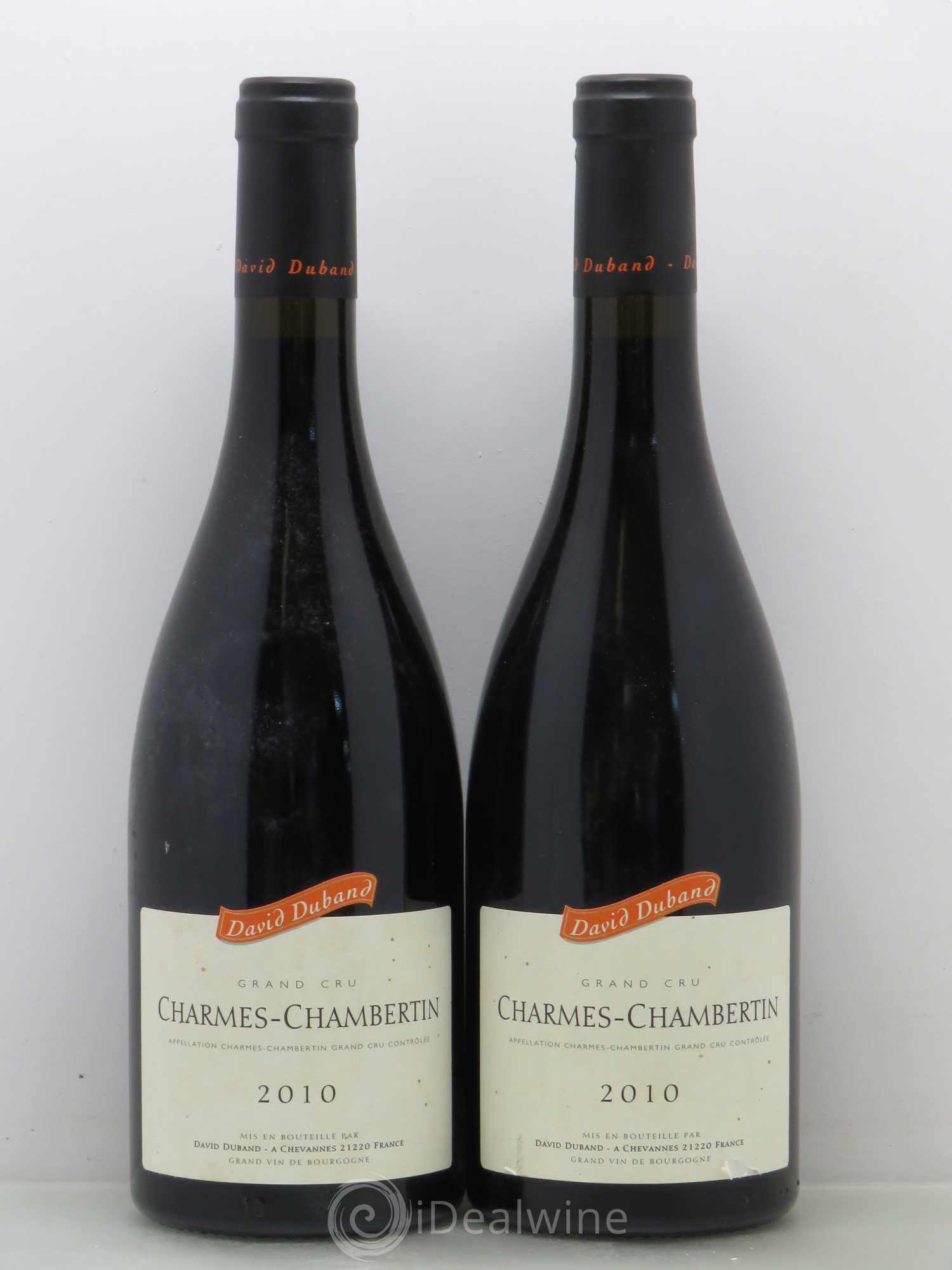 Charmes-Chambertin Grand Cru David Duband (Domaine) 2010 - Lot de 2 bouteilles - 0
