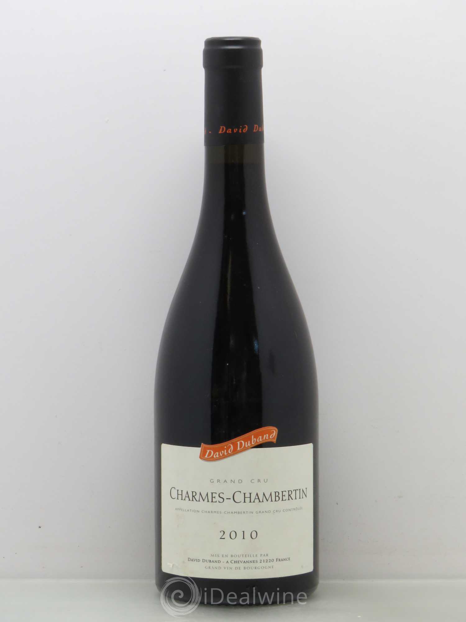 Charmes-Chambertin Grand Cru David Duband (Domaine) 2010 - Lot de 1 bouteille - 0