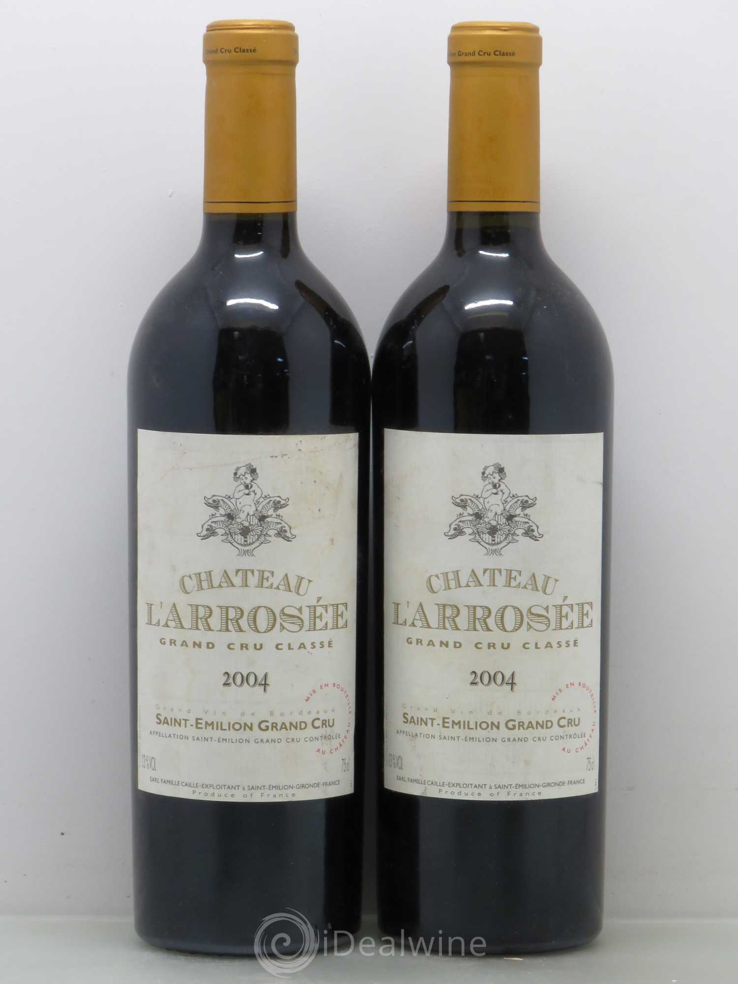 Château l' Arrosée Grand Cru Classé 2004 - Lot de 2 bouteilles - 0