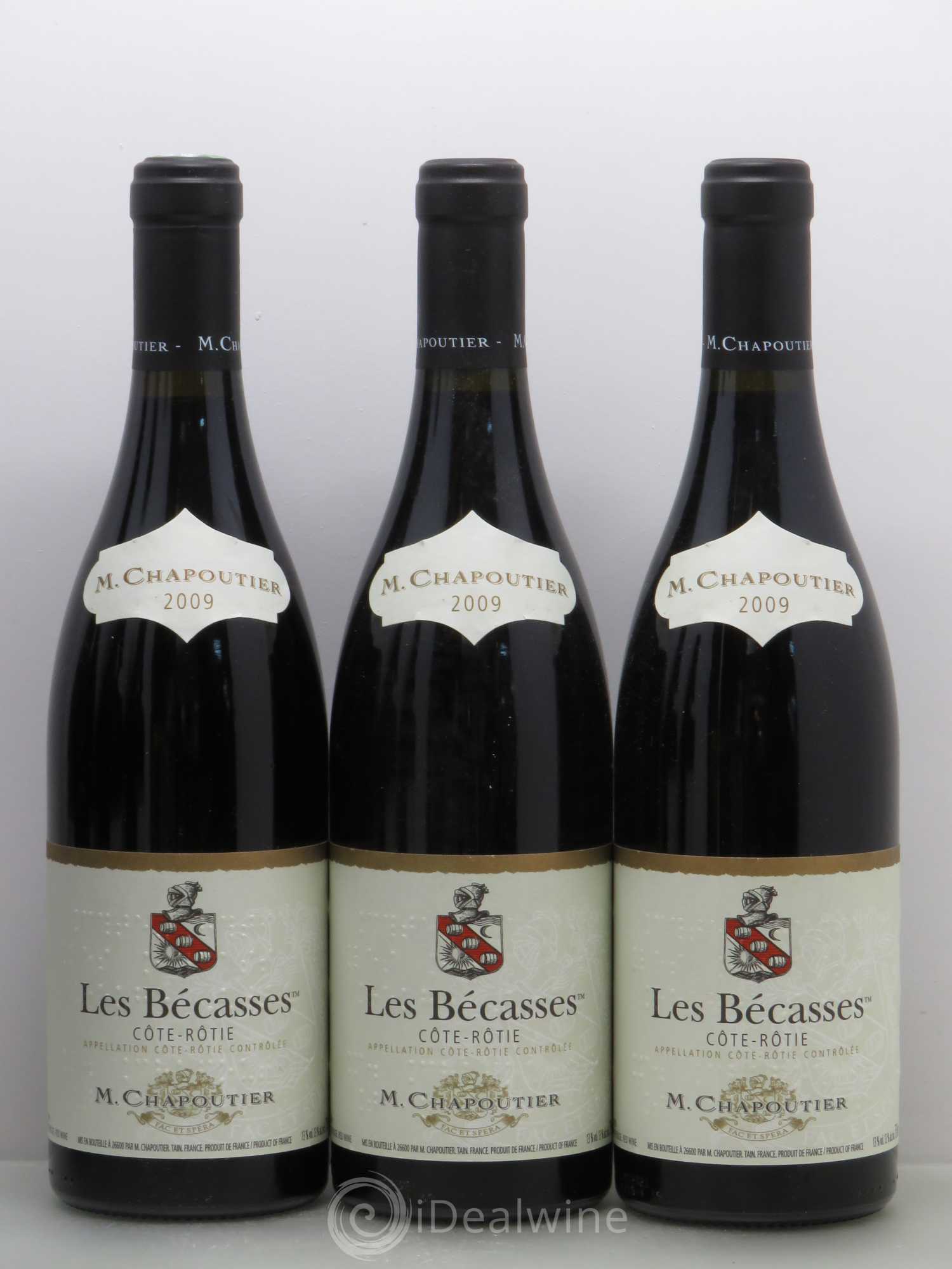 Côte-Rôtie Les Bécasses Chapoutier 2009 - Lot de 6 bouteilles - 1