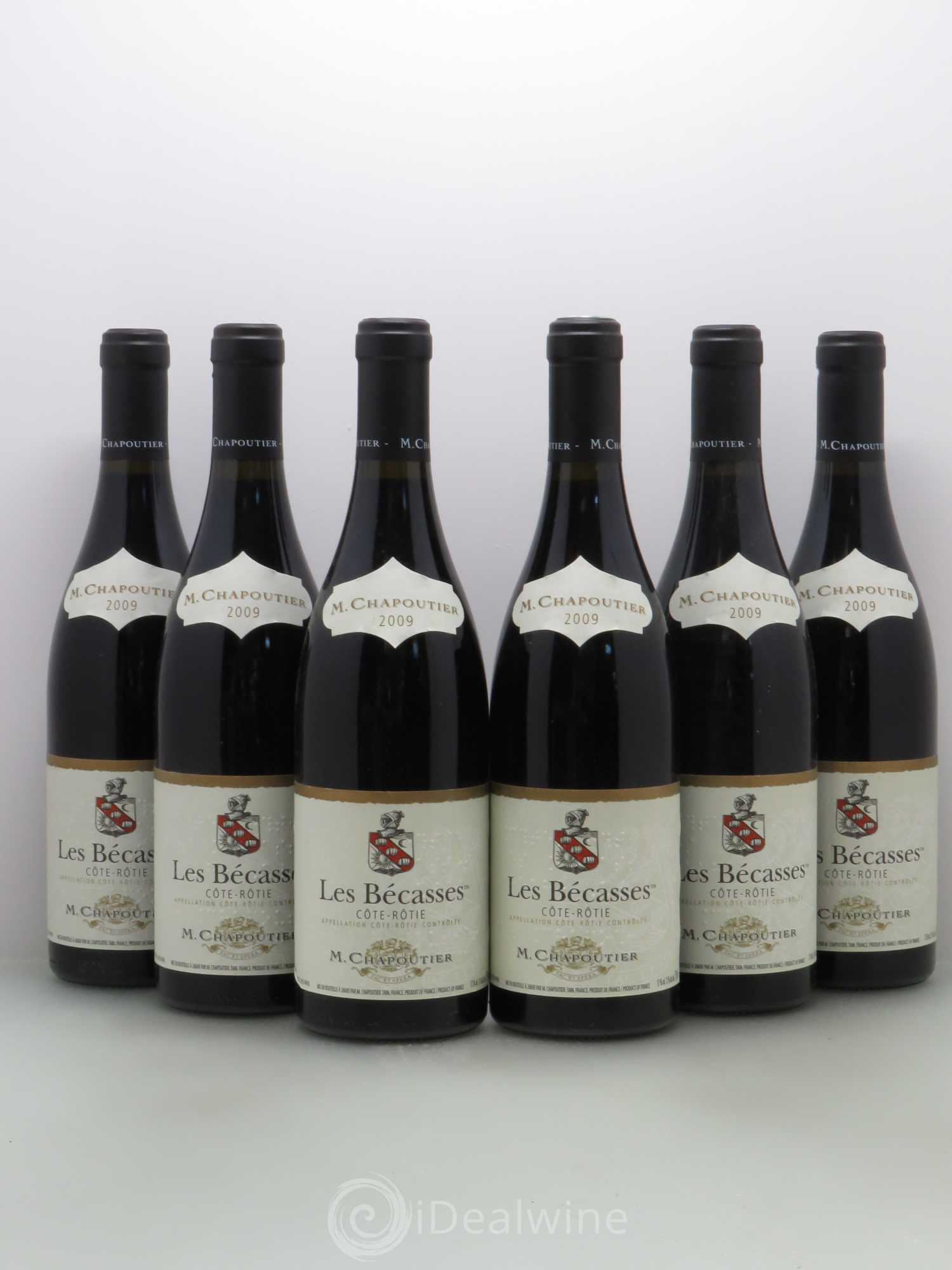 Côte-Rôtie Les Bécasses Chapoutier 2009 - Lot de 6 bouteilles - 0