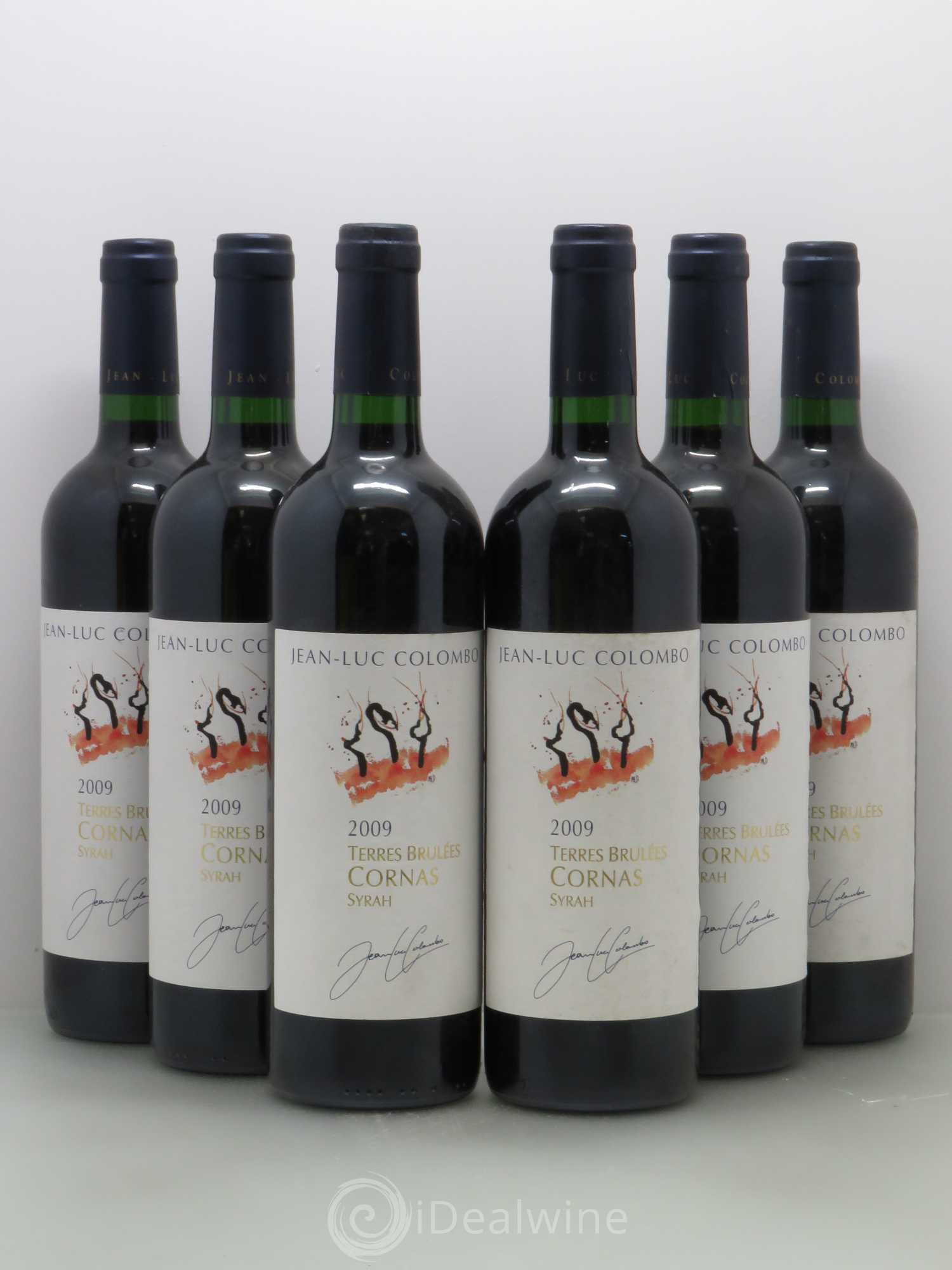 Cornas Terres Brûlées Jean-Luc Colombo 2009 - Lot de 6 bouteilles - 0
