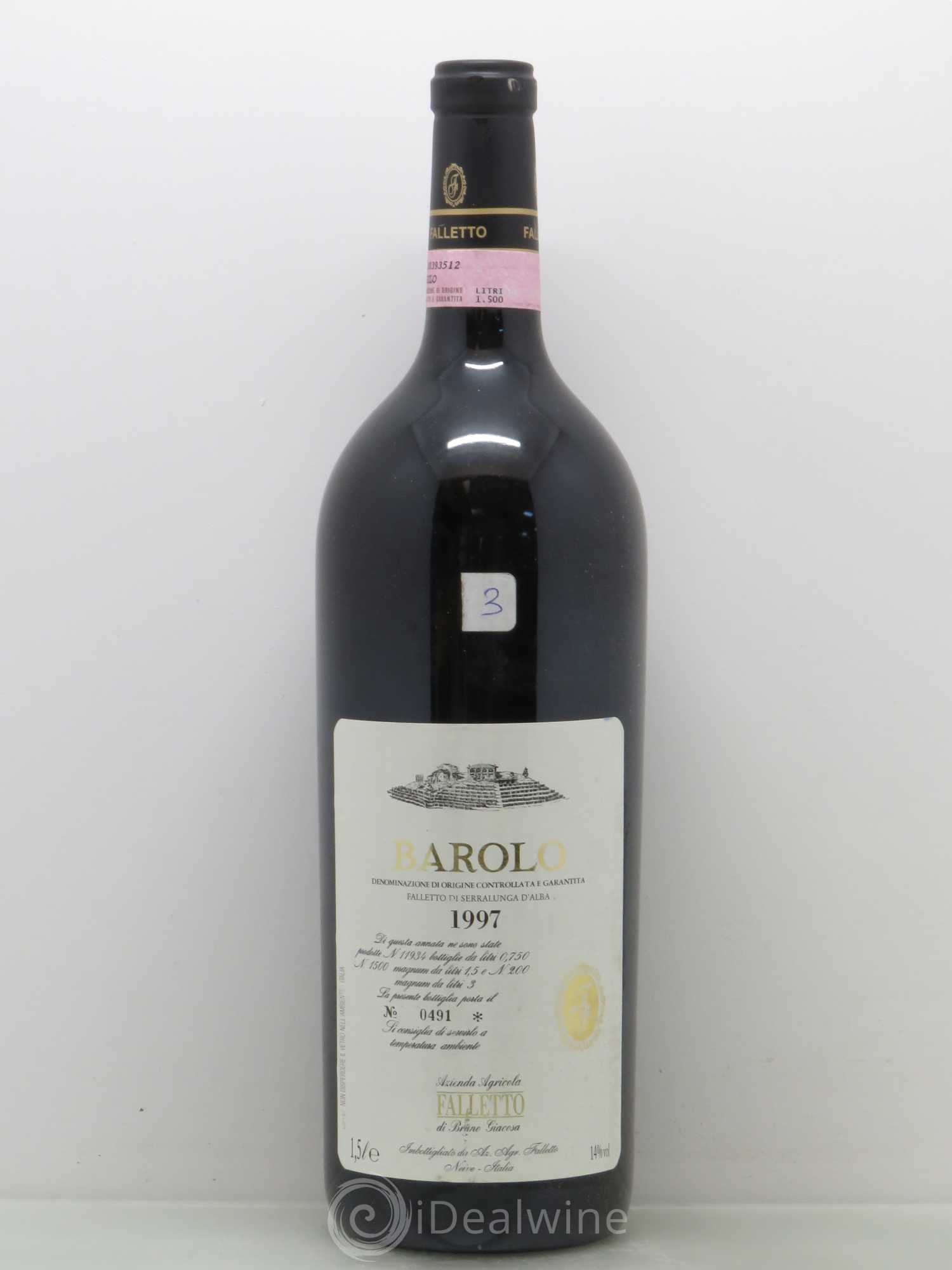 Barolo DOCG Azienda Agricola Falletto di Bruno Giacosa 1997 - Lot de 1 magnum - 0