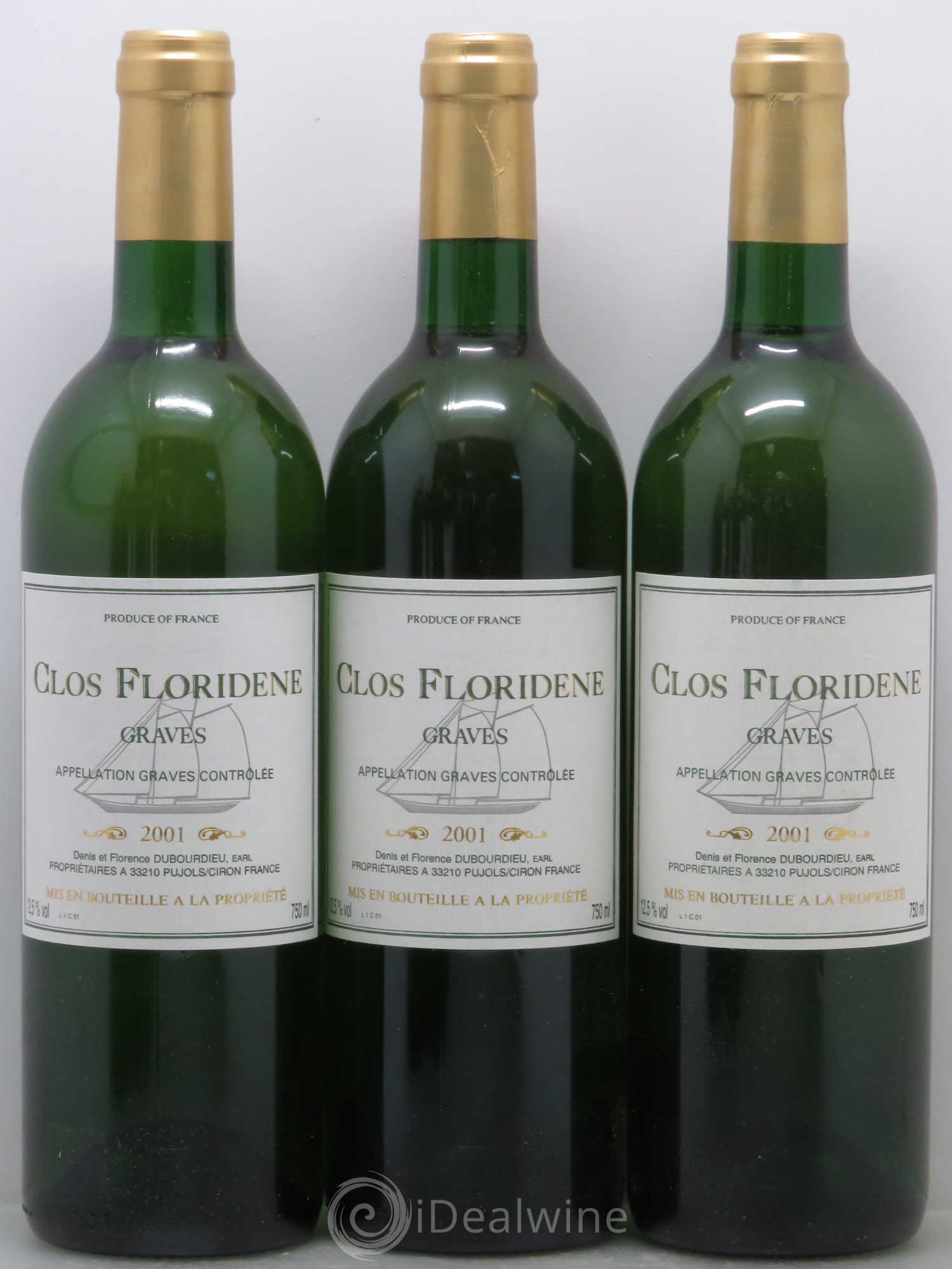 Clos Floridène 2001 - Lot de 12 bouteilles - 1