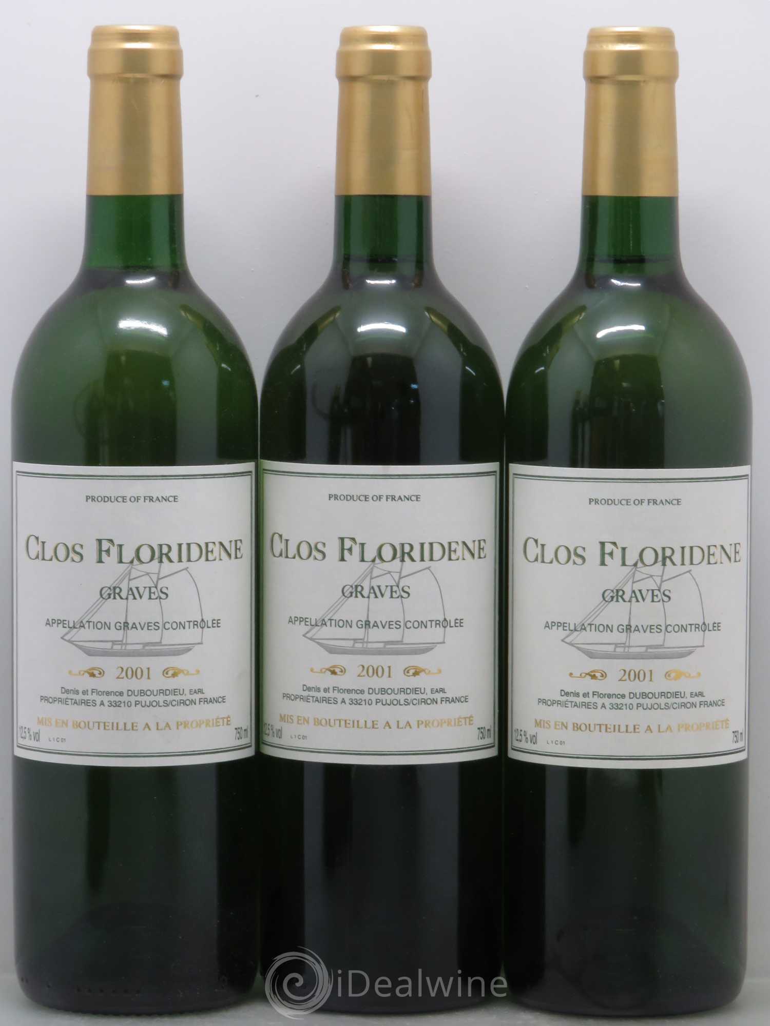 Clos Floridène 2001 - Lot de 12 bouteilles - 2