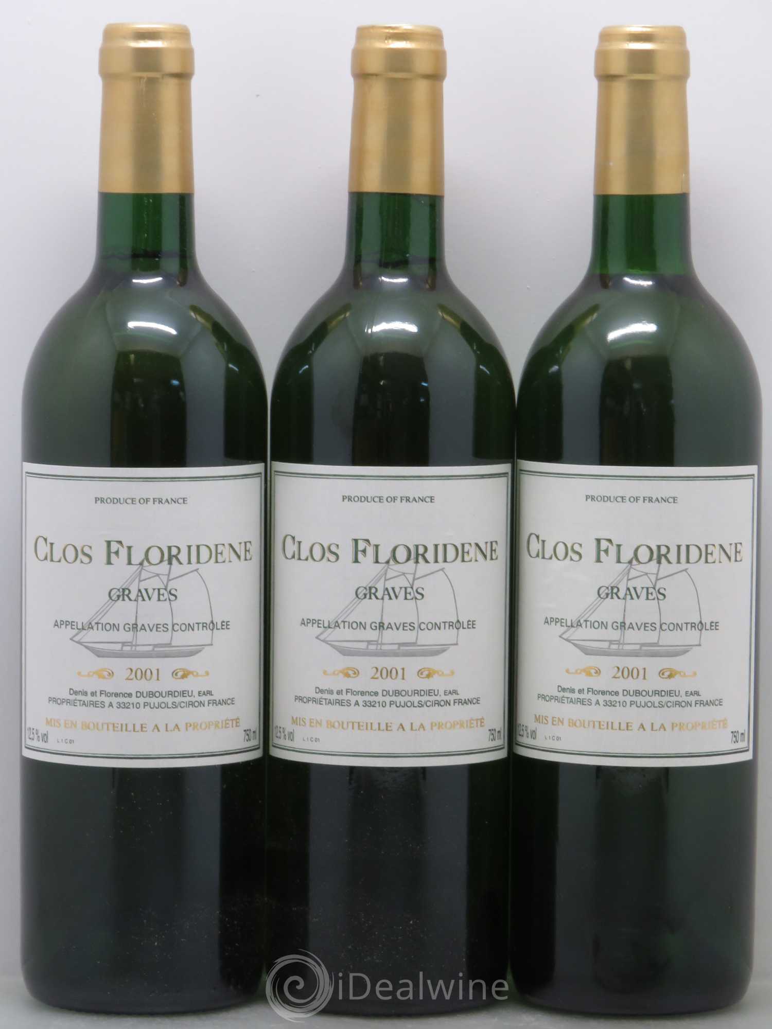 Clos Floridène 2001 - Lot de 12 bouteilles - 3