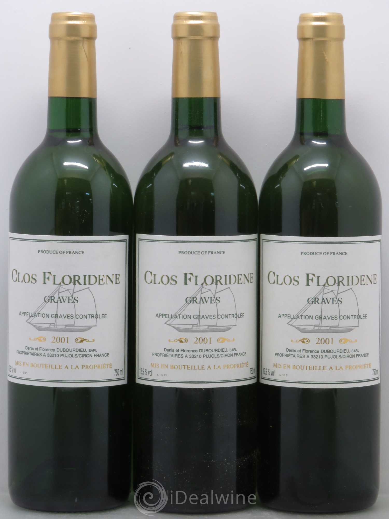 Clos Floridène 2001 - Lot de 12 bouteilles - 4