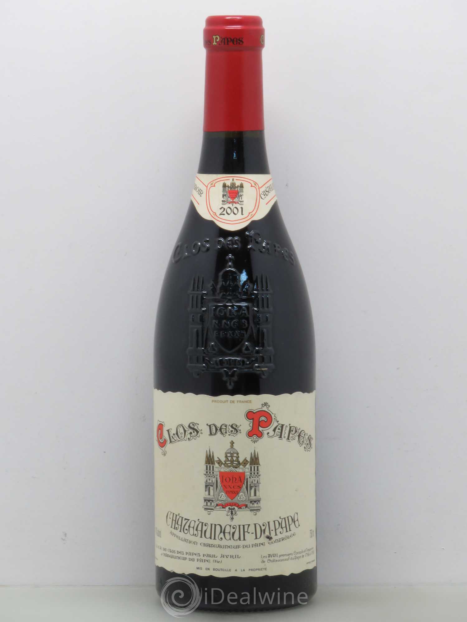 Châteauneuf-du-Pape Clos des Papes - Paul Avril 2001 - Lot de 1 bouteille - 0