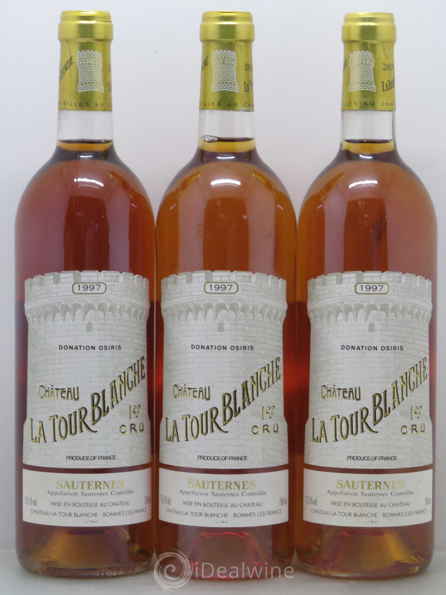 Château la Tour Blanche 1er Grand Cru Classé 1997 - Lotto di 3 bottiglie - 0