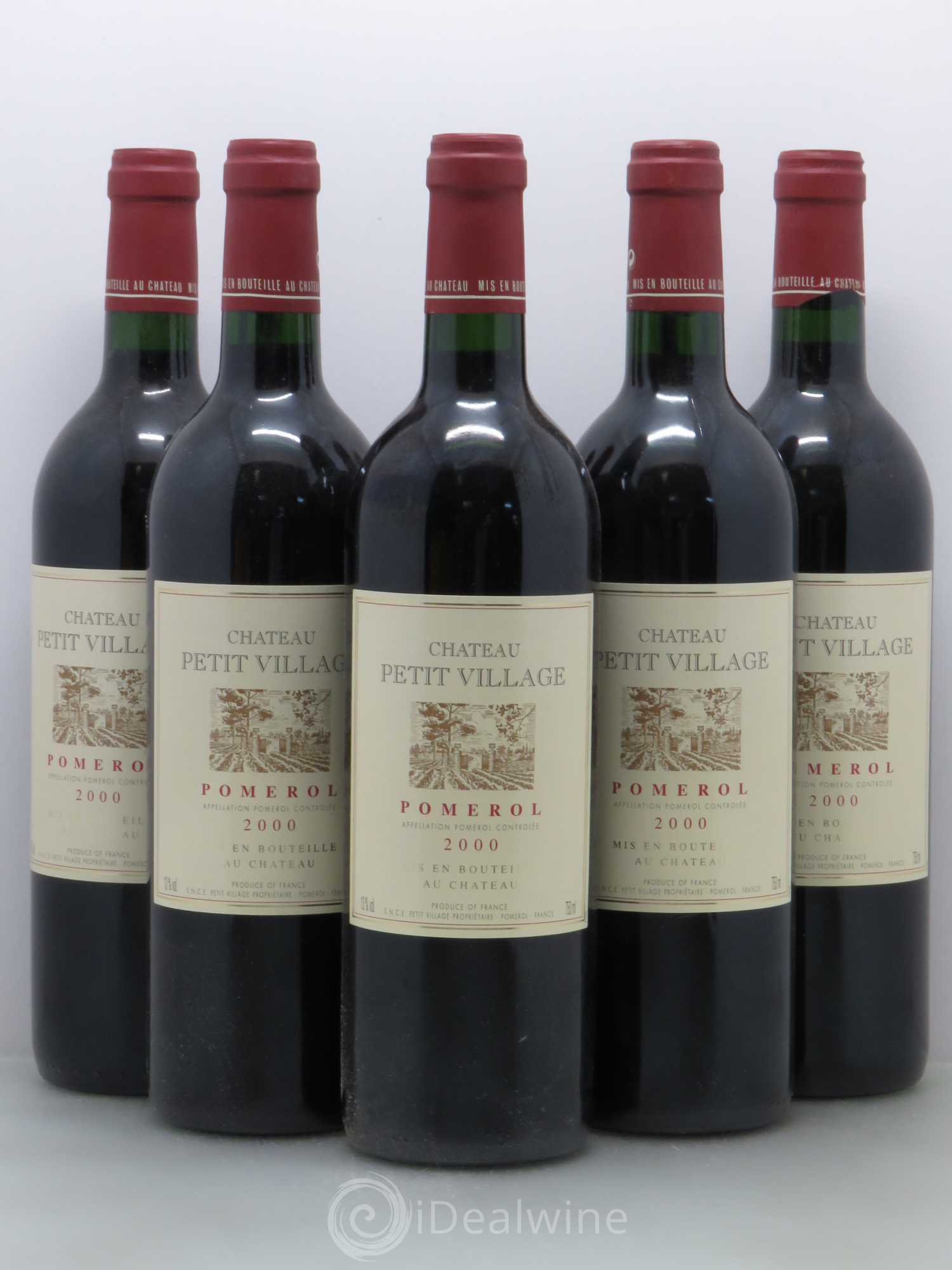 Château Petit Village 2000 - Lot de 5 bouteilles - 0