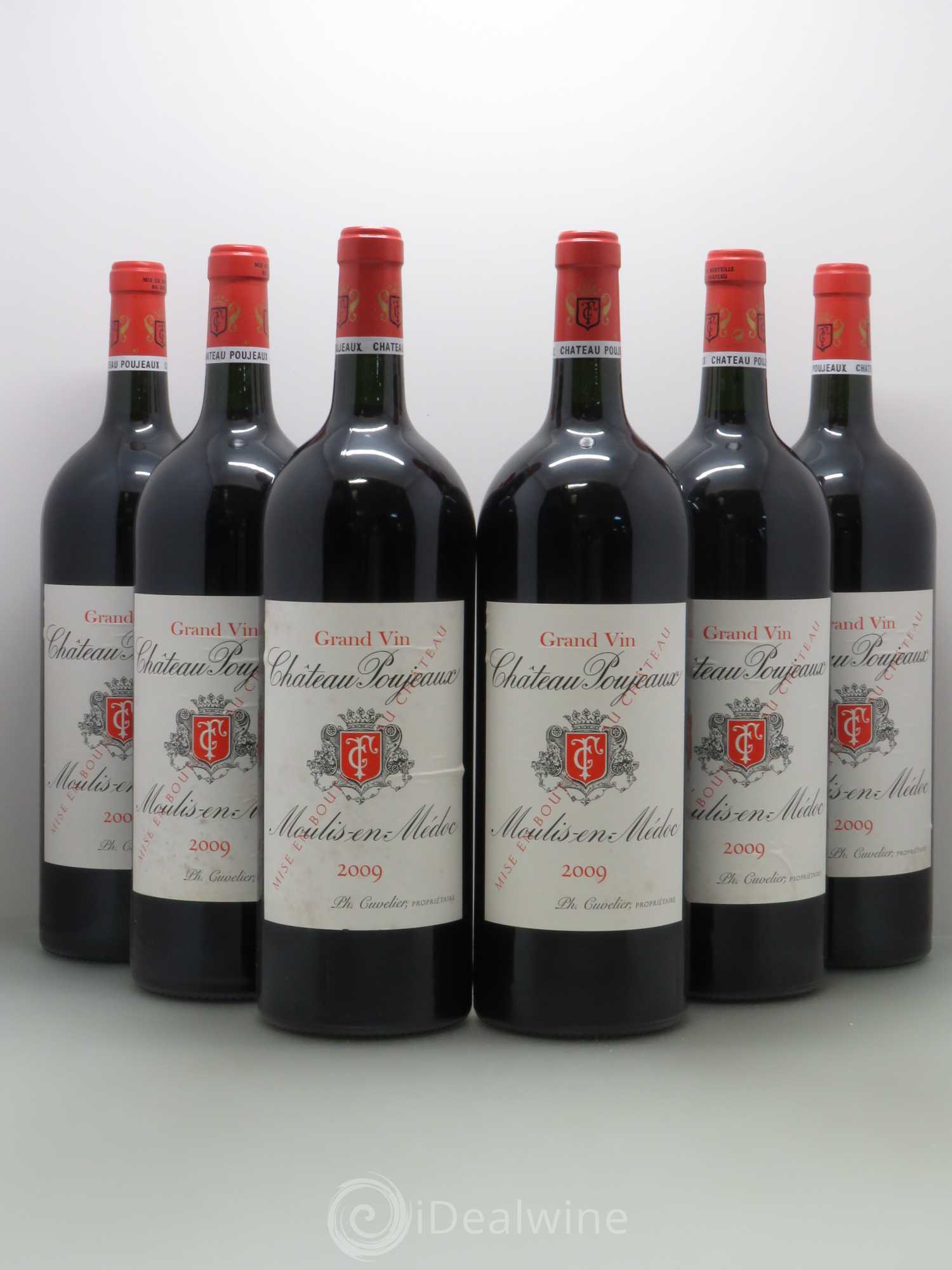 Château Poujeaux 2009 - Lot de 6 magnums - 0