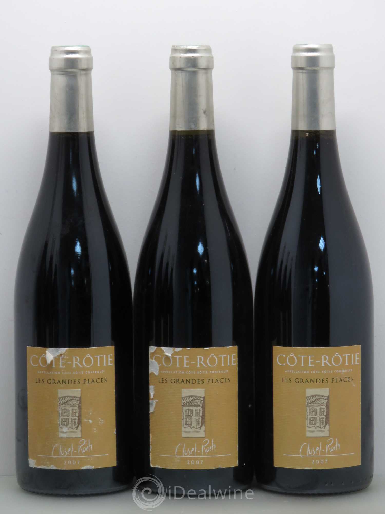 Côte-Rôtie Les Grandes Places Clusel-Roch 2007 - Lot de 6 bouteilles - 1