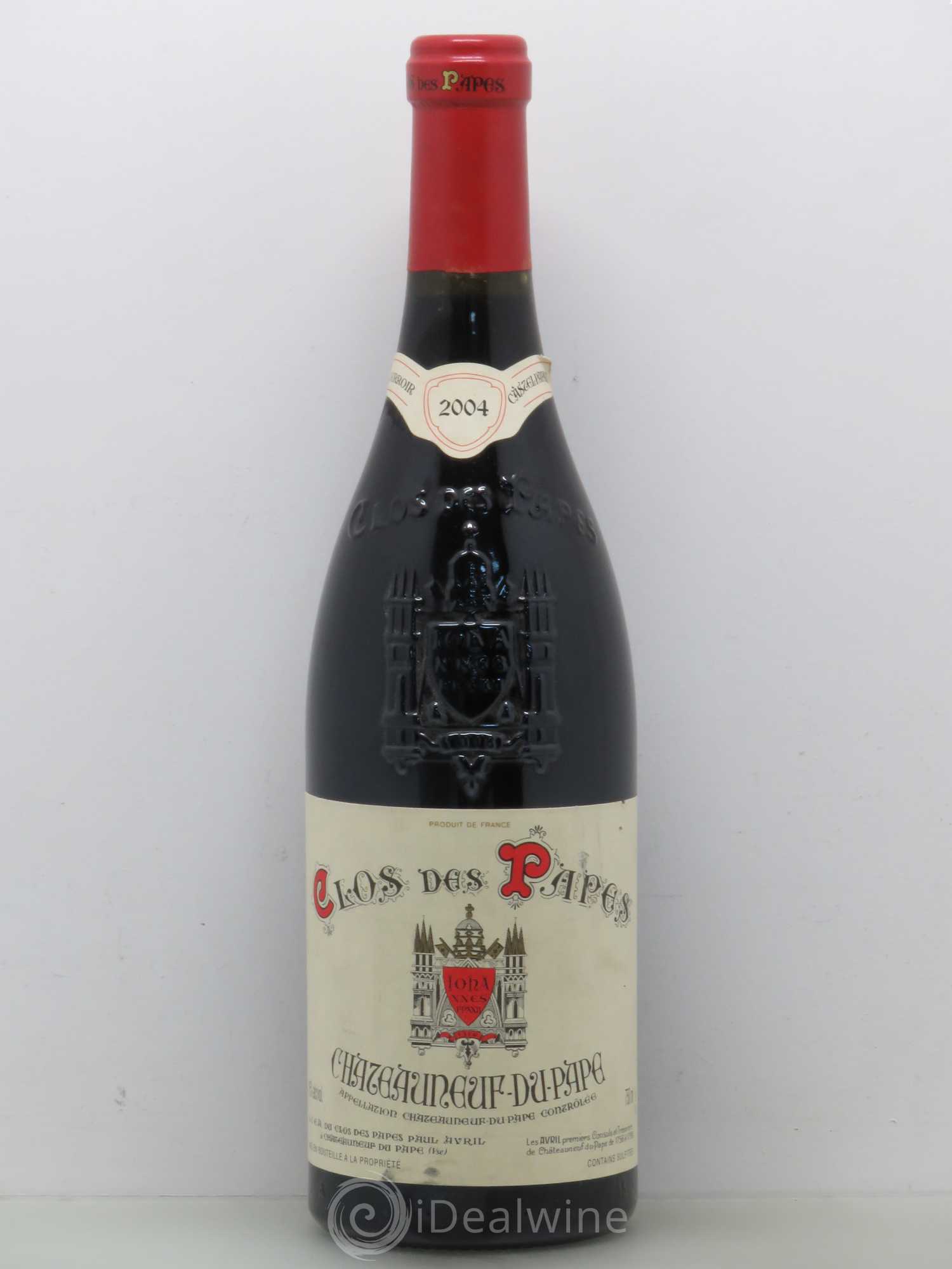 Châteauneuf-du-Pape Clos des Papes - Paul Avril 2004 - Lot de 1 bouteille - 0