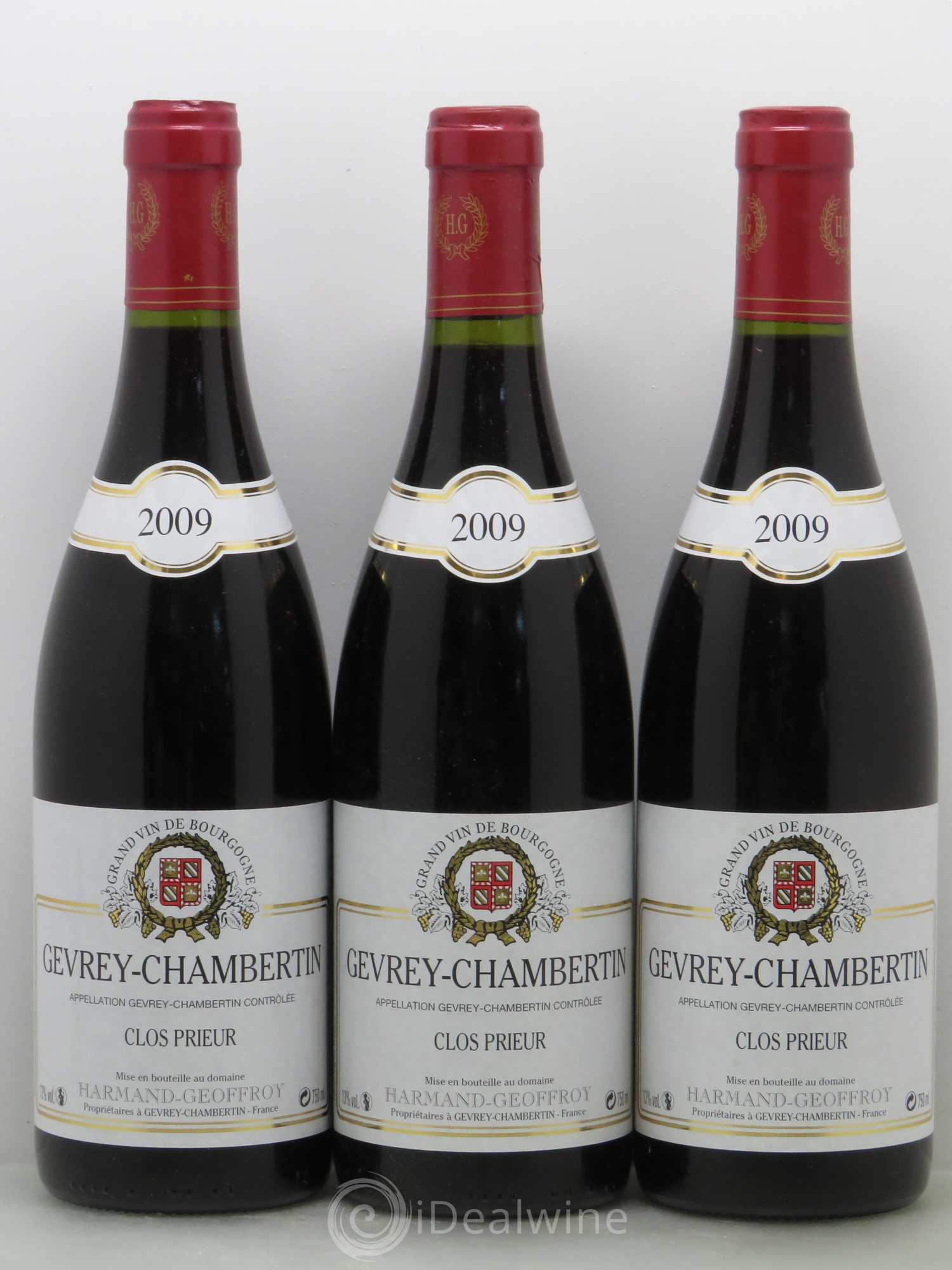 Gevrey-Chambertin Harmand-Geoffroy (Domaine) Clos Prieur 2009 - Lot de 6 bouteilles - 1