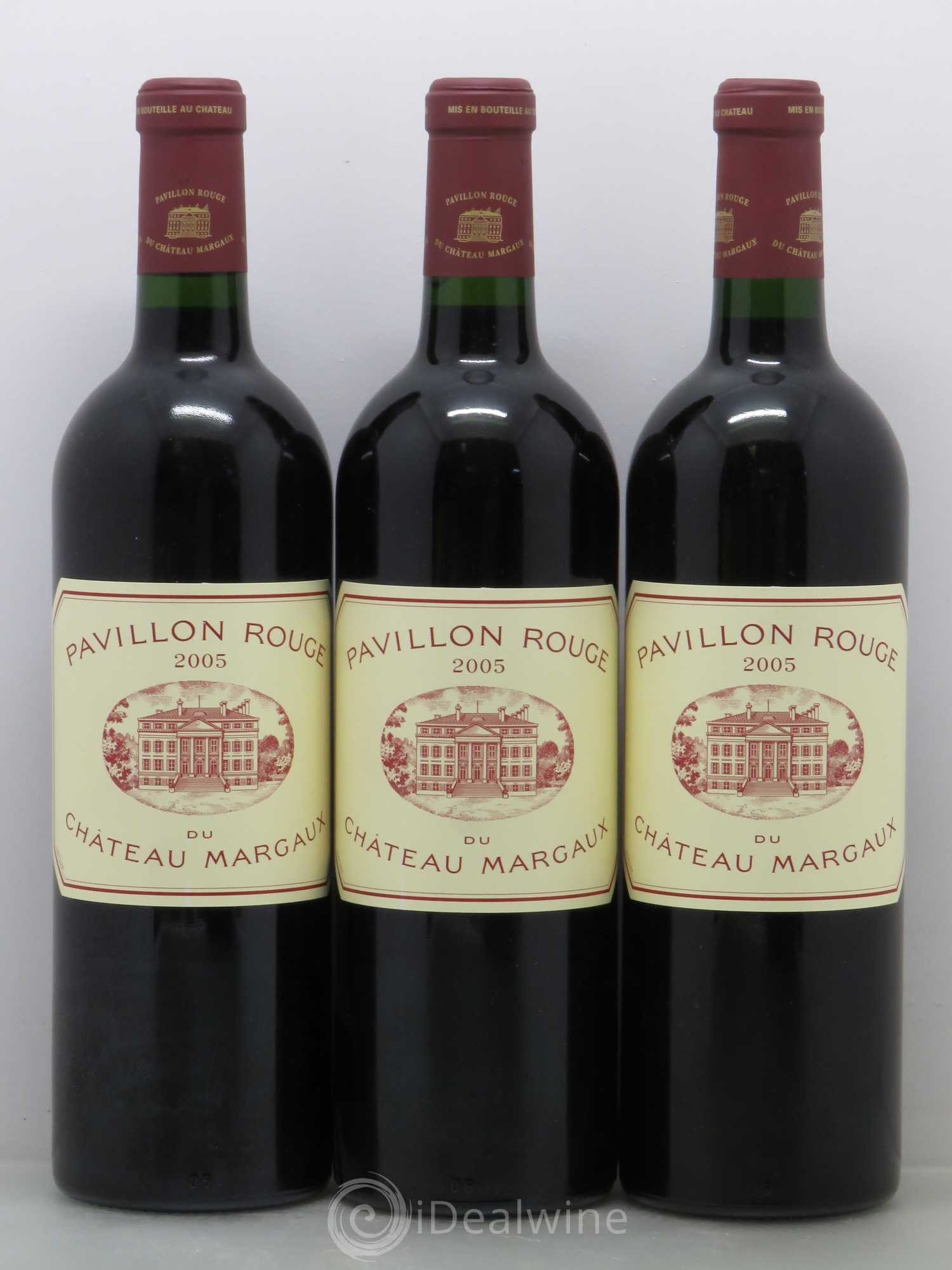 Pavillon Rouge du Château Margaux Second Vin 2005 - Lot de 3 bouteilles - 0