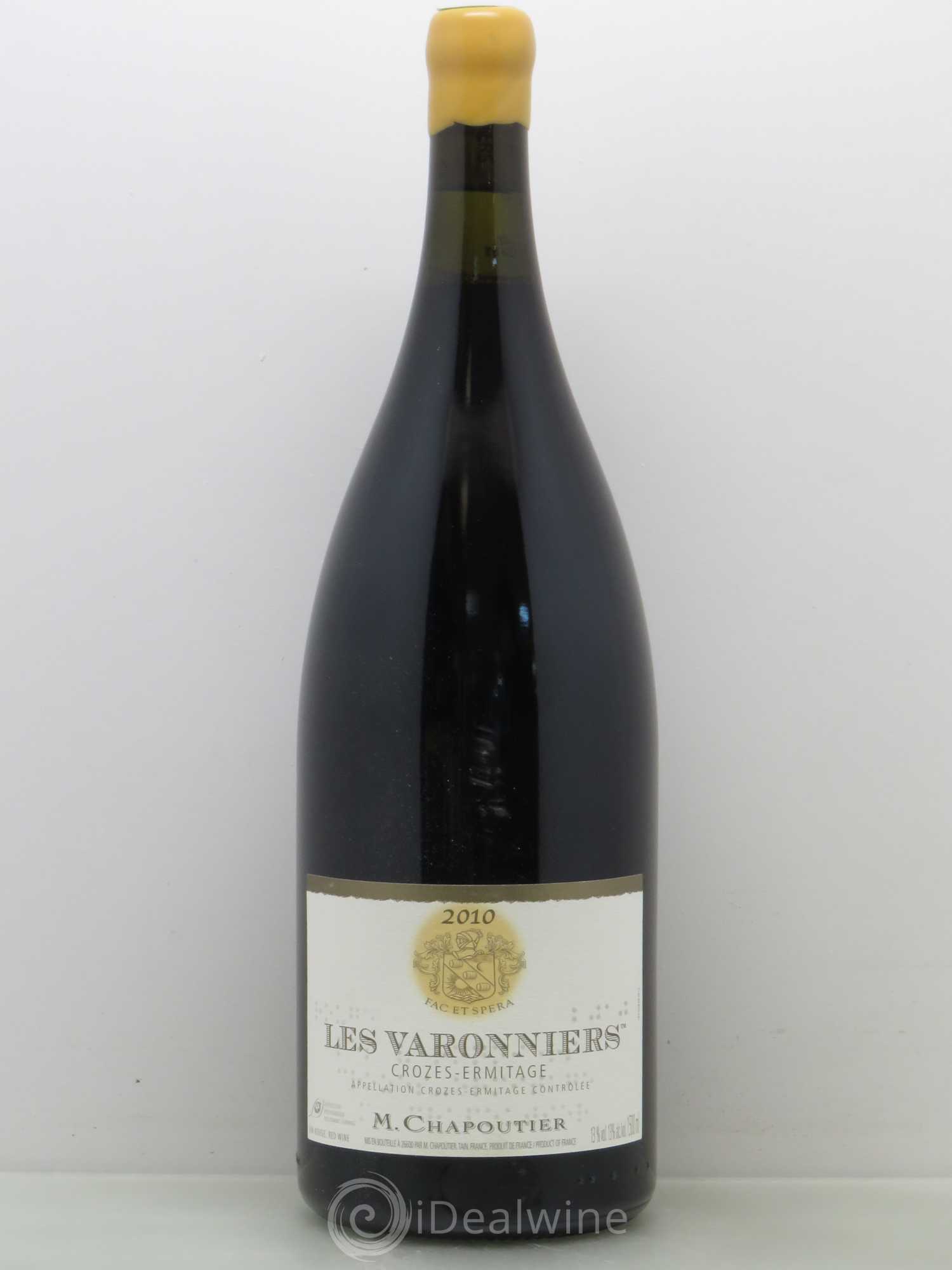 Crozes-Hermitage Les Varonniers Chapoutier 2010 - Lot de 1 magnum - 0