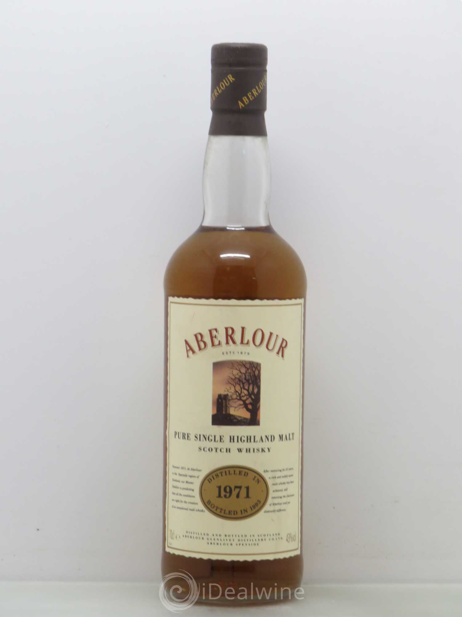 Whisky Aberlour pure single highland malt - Speyside 1971 - Posten von 1 Flasche - 0