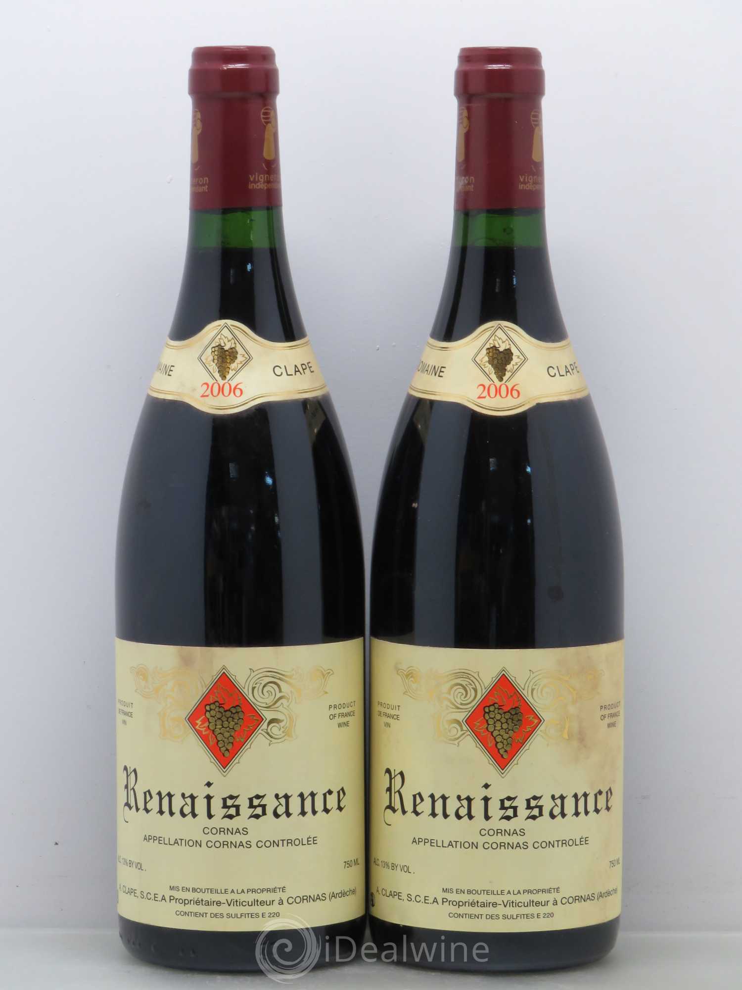 Cornas Renaissance Auguste Clape 2006 - Posten von 2 Flaschen - 0