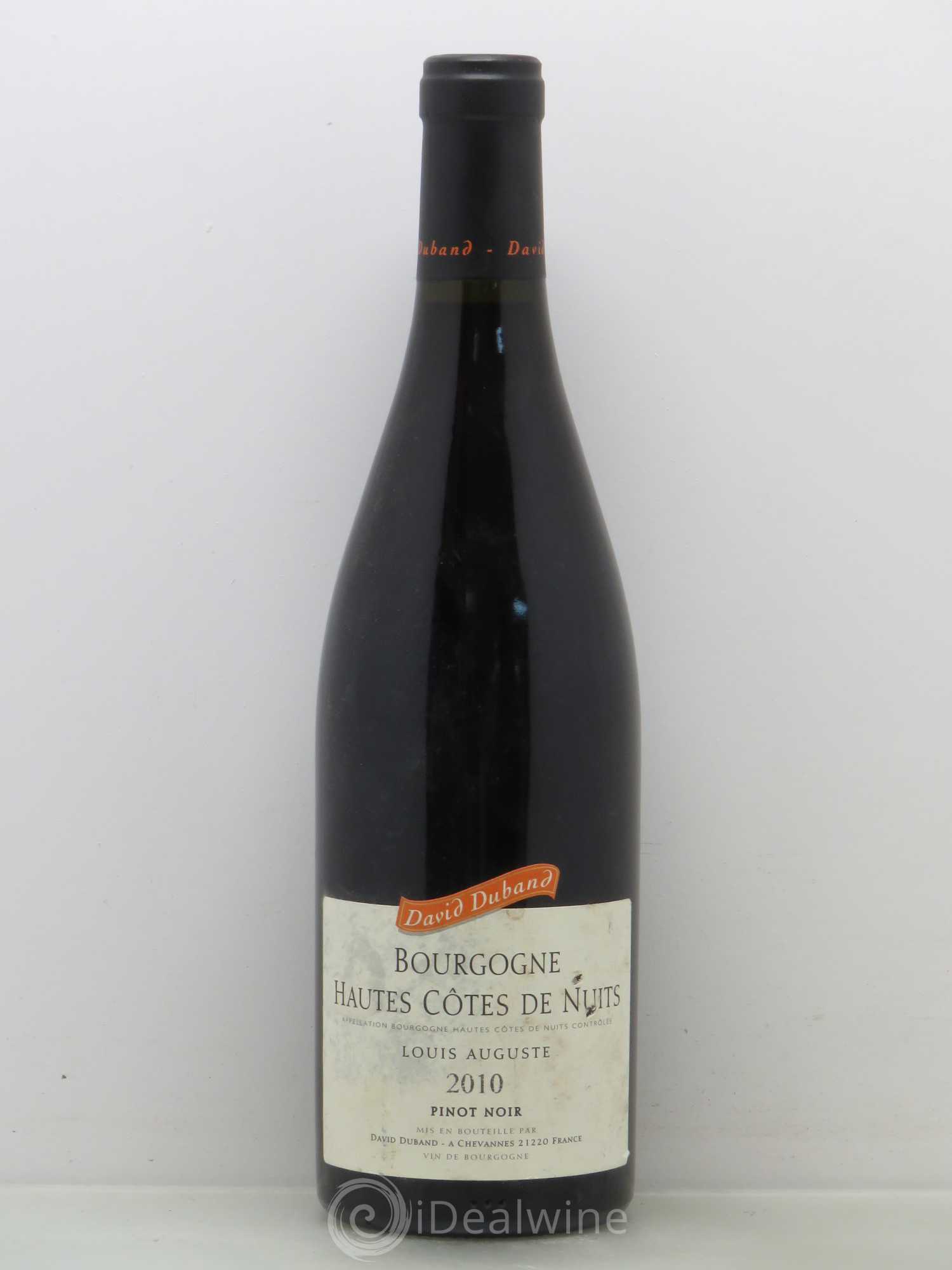 Hautes-Côtes de Nuits Louis Auguste Pinot noir - David Duband 2010 - Posten von 1 Flasche - 0