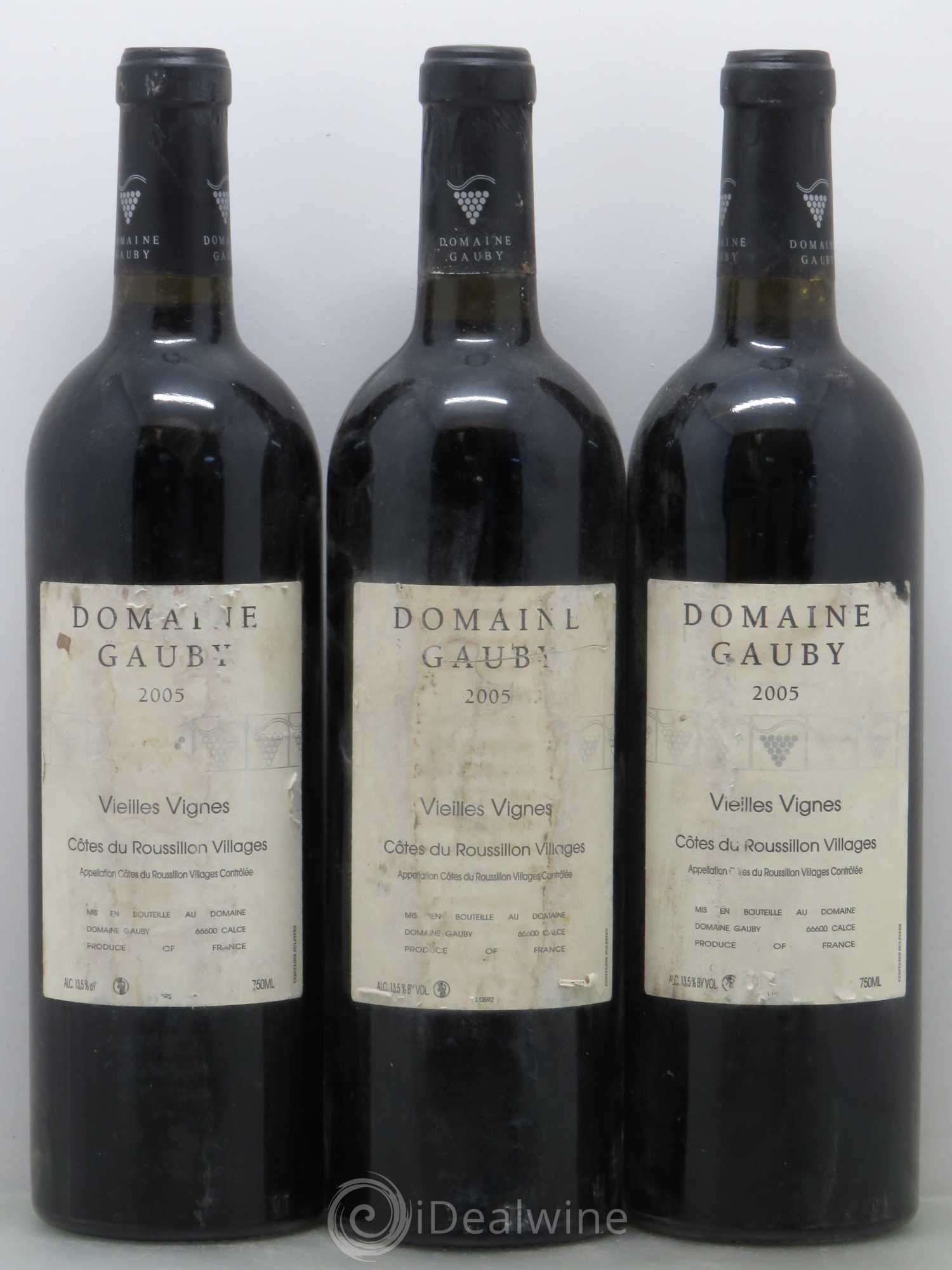 Côtes du Roussillon Villages Vieilles vignes Gauby (Domaine) 2005 - Lot de 6 bouteilles - 2