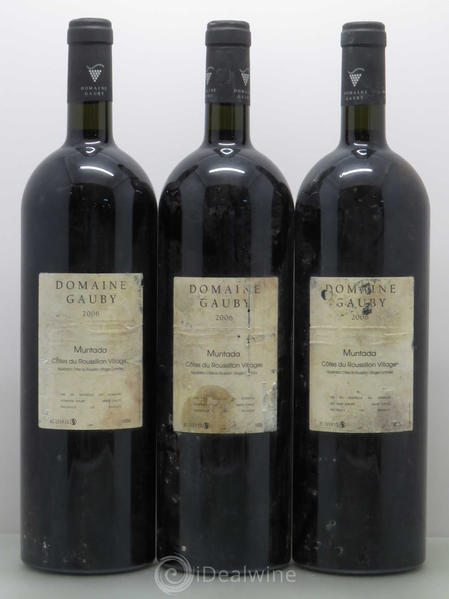 Côtes Catalanes (anciennement Côtes du Roussillon Villages) La Muntada Gauby (Domaine) 2006 - Lot de 3 magnums - 0