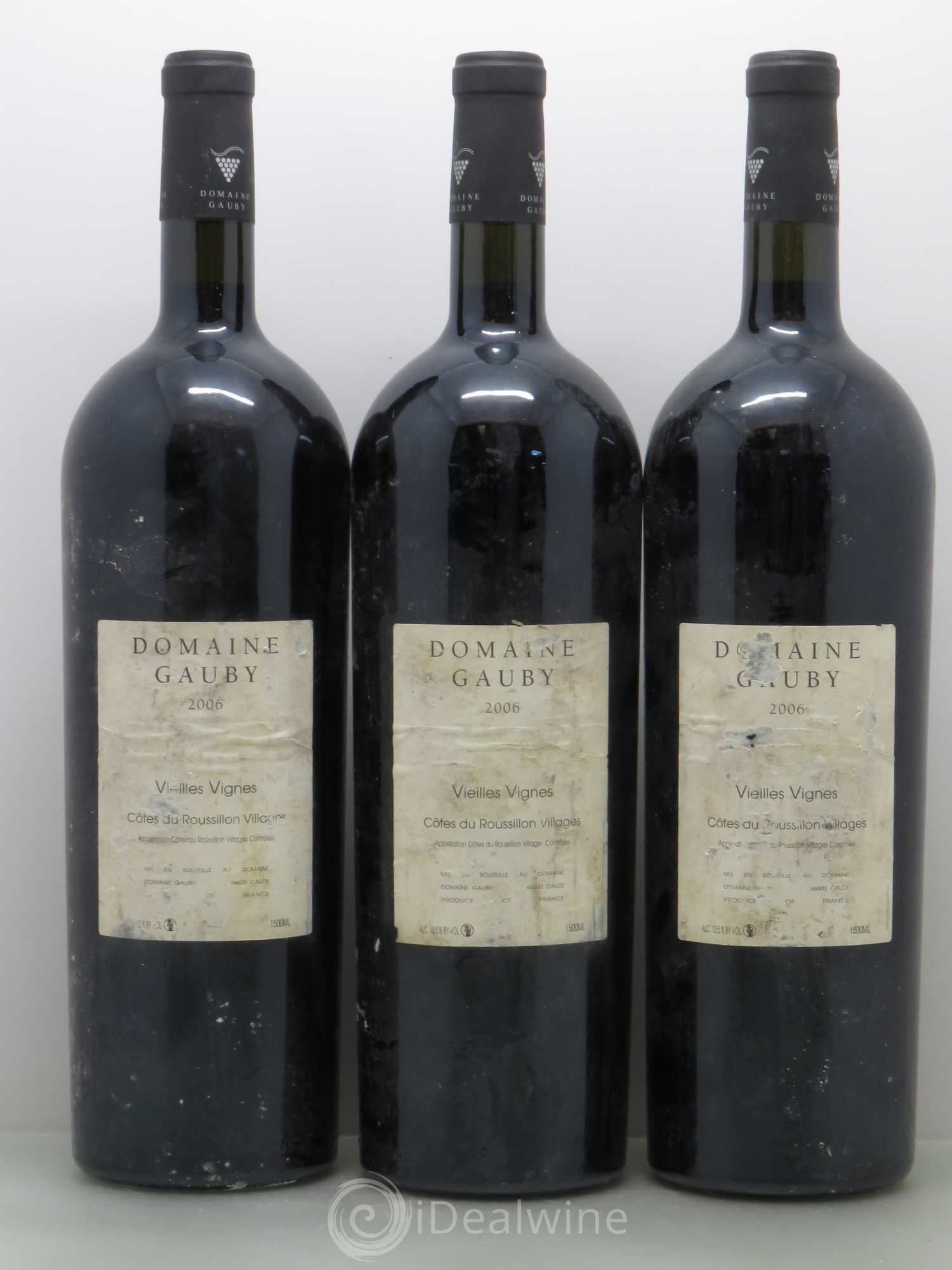 Côtes du Roussillon Villages Vieilles vignes Gauby (Domaine) 2006 - Lot de 3 magnums - 0