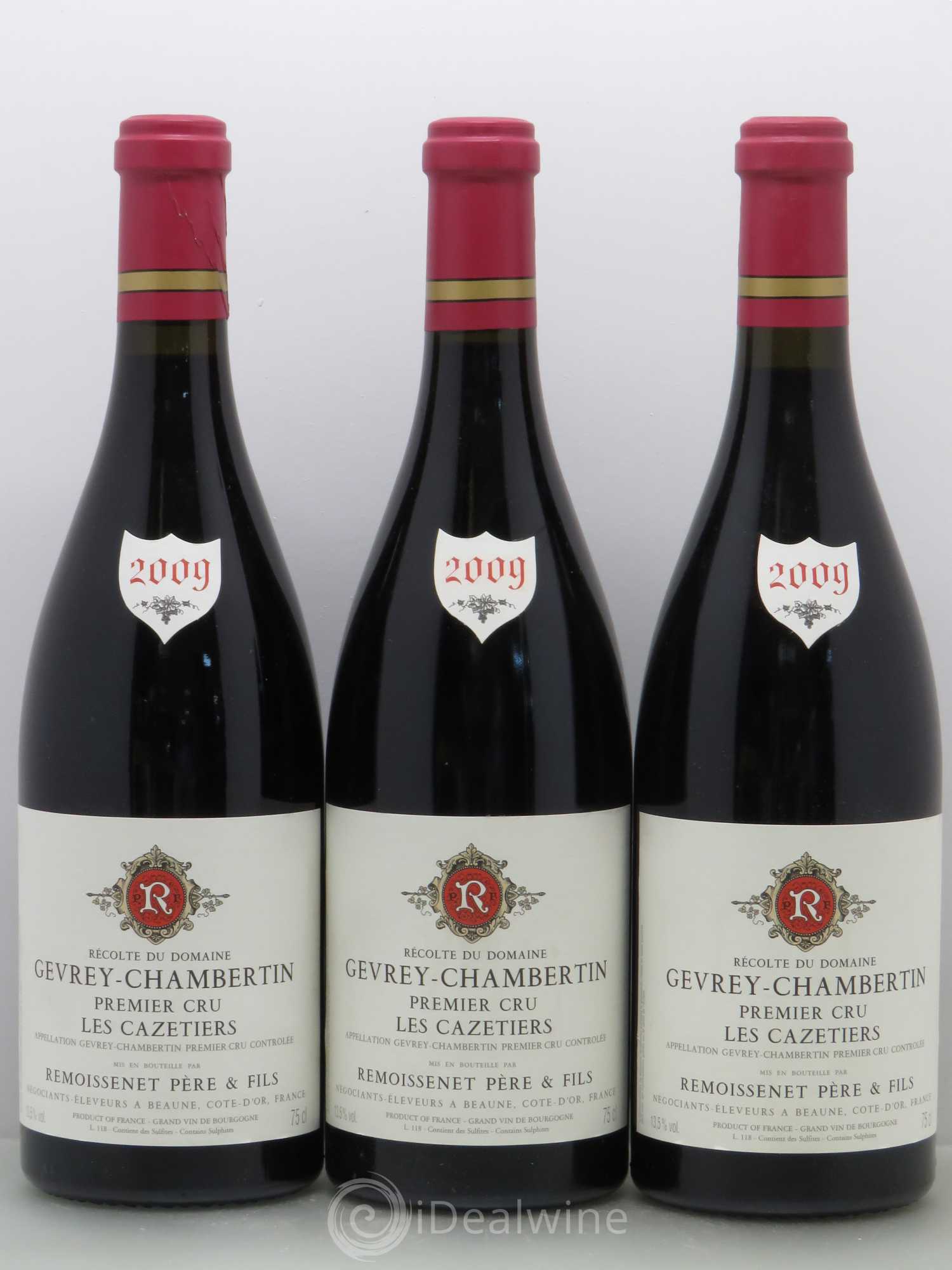 Gevrey-Chambertin 1er Cru Les Cazetiers Remoissenet 2009 - Posten von 6 Flaschen - 2